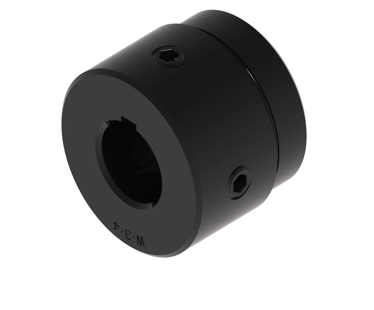 Moyeu modèle W - Alésage rond de 0,75 po avec rainure de clavette - Raccord à vis de calage | CASECE | CA | FR