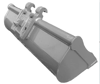 Caçamba para miniescavadeira - Limpeza de valas - Acoplador KLAC - 1000 mm L - 0,08 m³