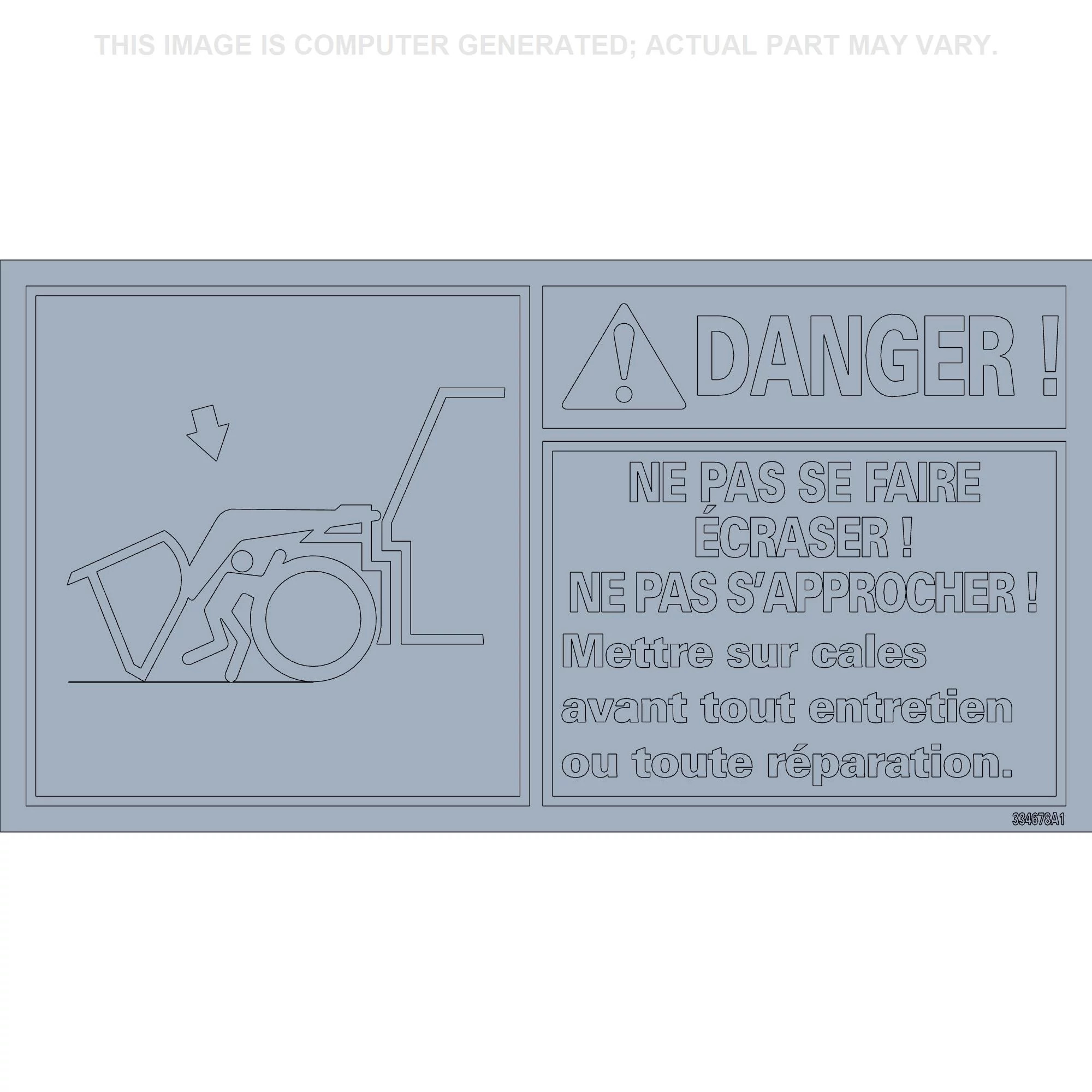 AUTOCOLLANT DANGER | CASEIH | EU | EN