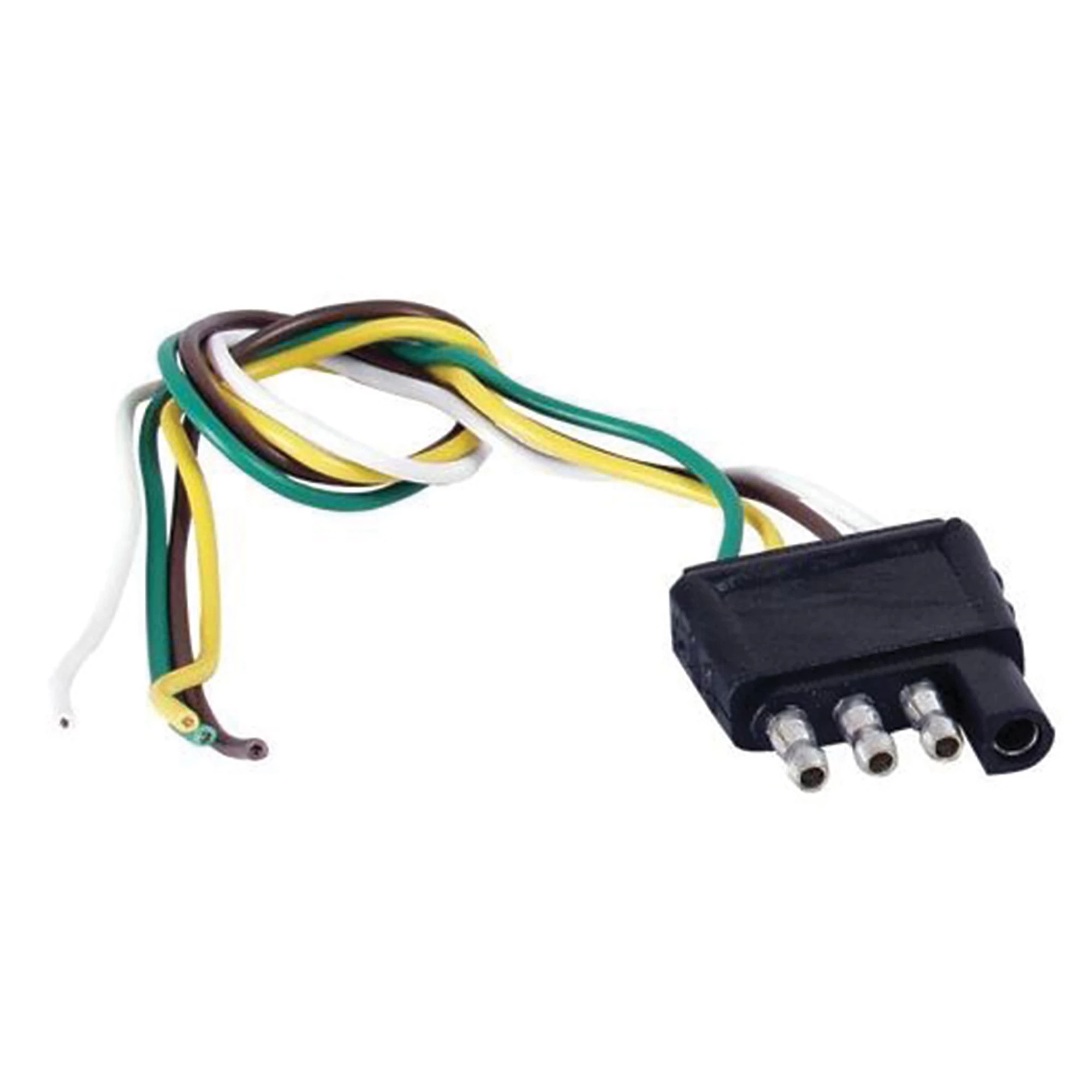 Trailer Wire Connector - 4-Pole Flat - Male - 12