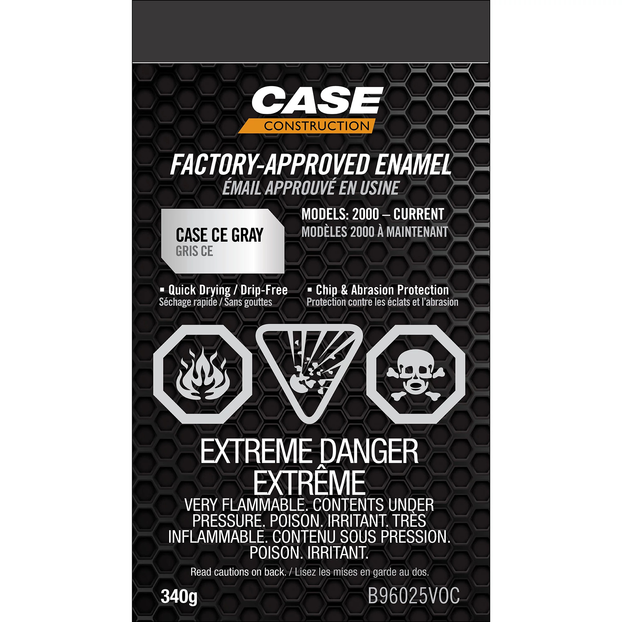 CE Gray Enamel Paint - Low VOC - 12 oz/340 g Spray Can | NEWHOLLANDCE | CA | EN