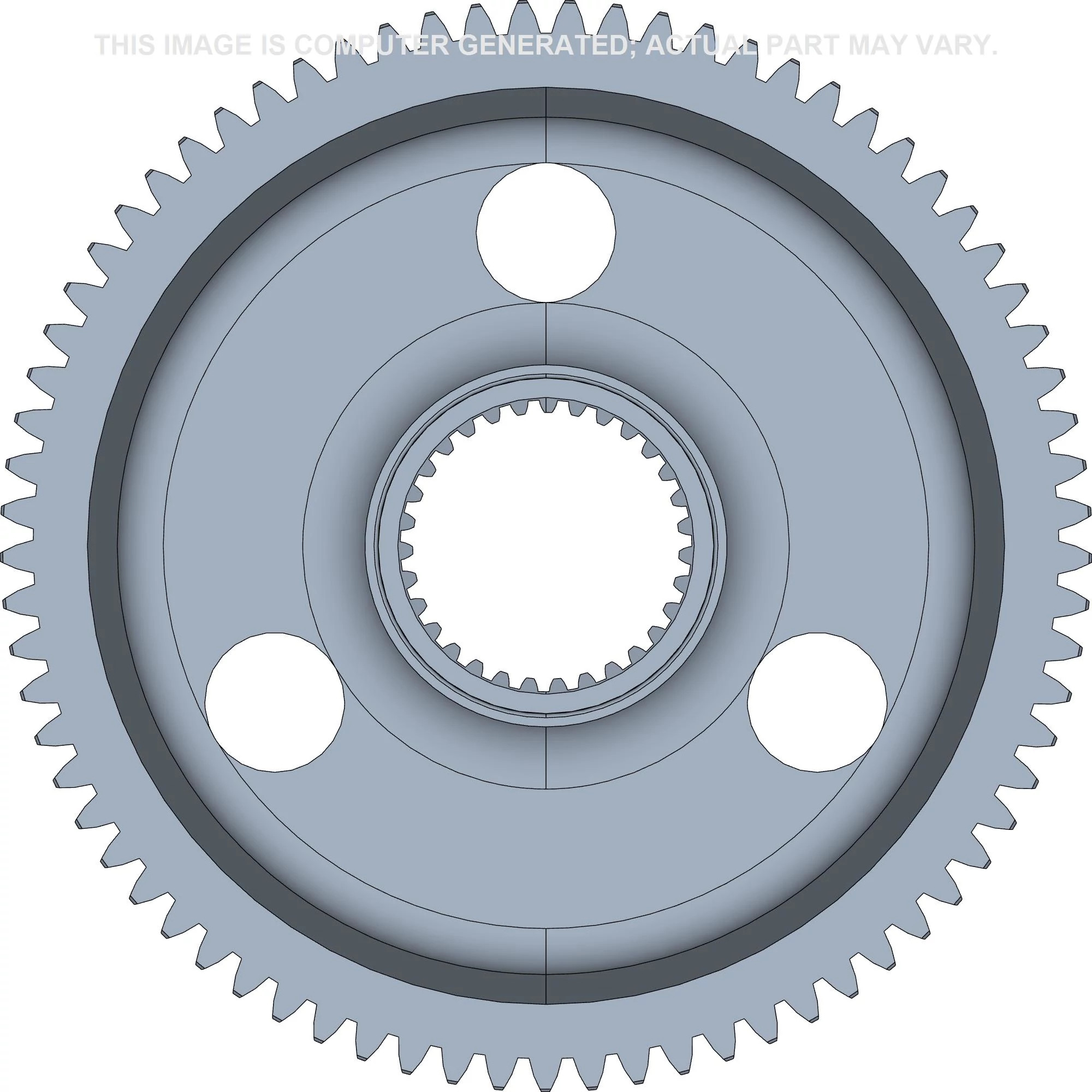 Engrenagem acionada da transmissão final - 106 mm DI x 72 mm Esp