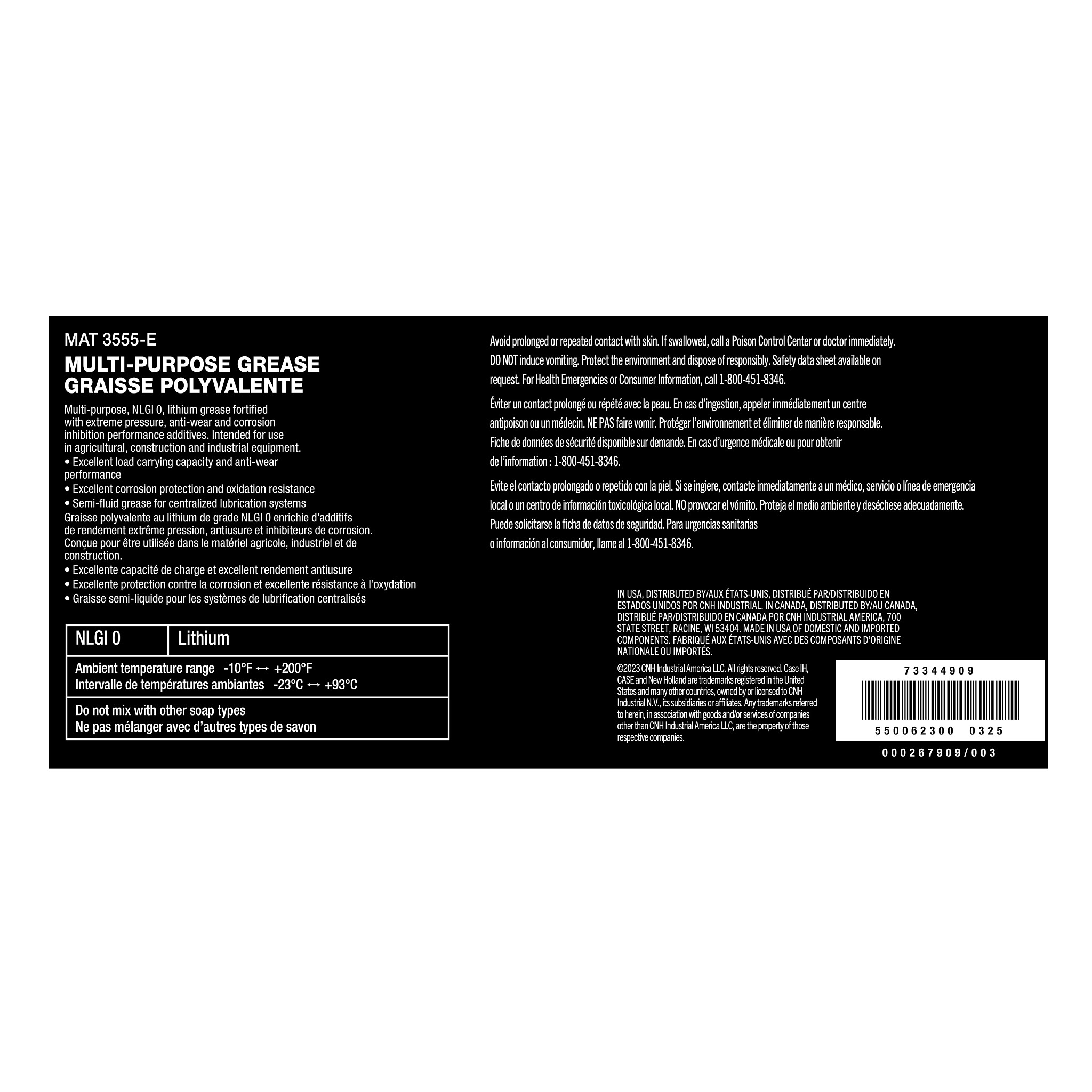 GRAISSE | NEWHOLLANDAG | CA | FR