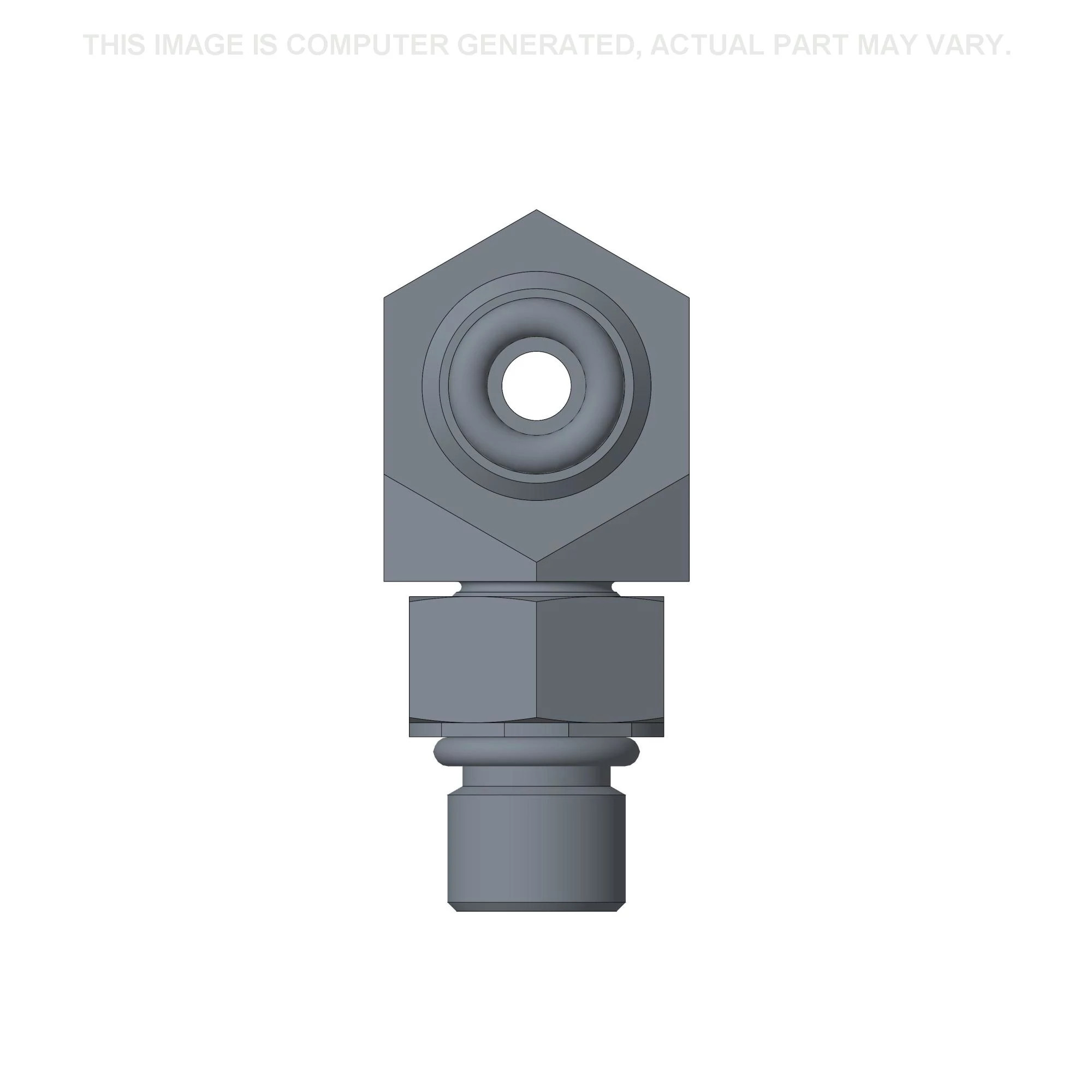 Conector em T - 11/16"-16 ORFS x 11/16"-16 ORFS x 7/16"-20 ORB