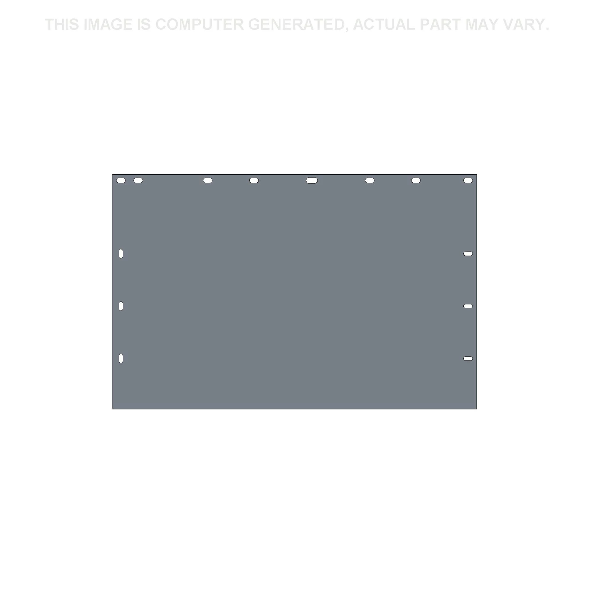 Placa da estrutura principal - 800 mm C x 515 mm L x 1,1 mm Esp