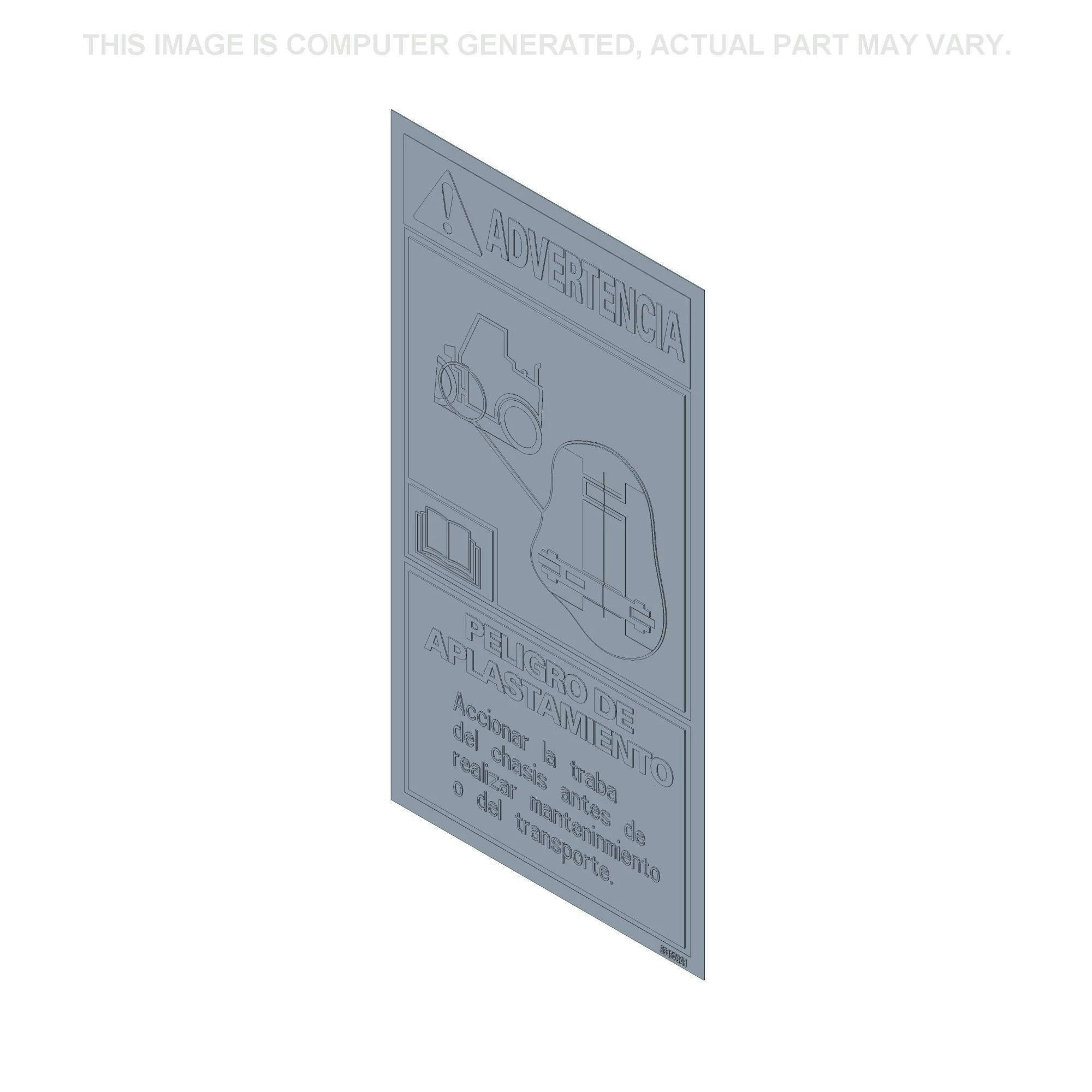 Warning Decal - Crush Hazard - Spanish | NEWHOLLANDCE | CA | EN