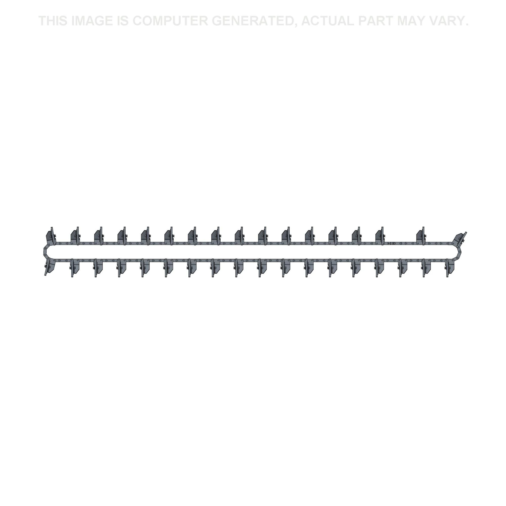 Conjunto da corrente do elevador de grãos - 144 elos - 5962 mm C