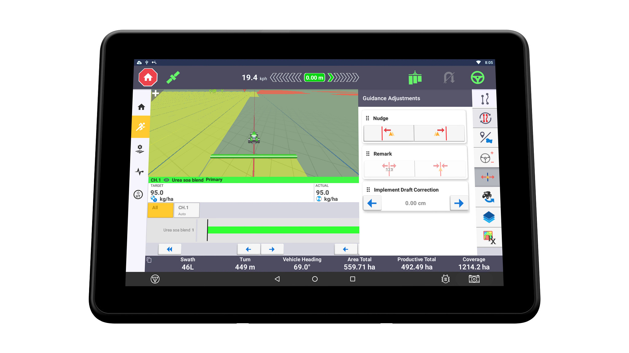 1260900EZP | XCN-1260™ Display with NAV-900™ and EZ-Pilot® Pro