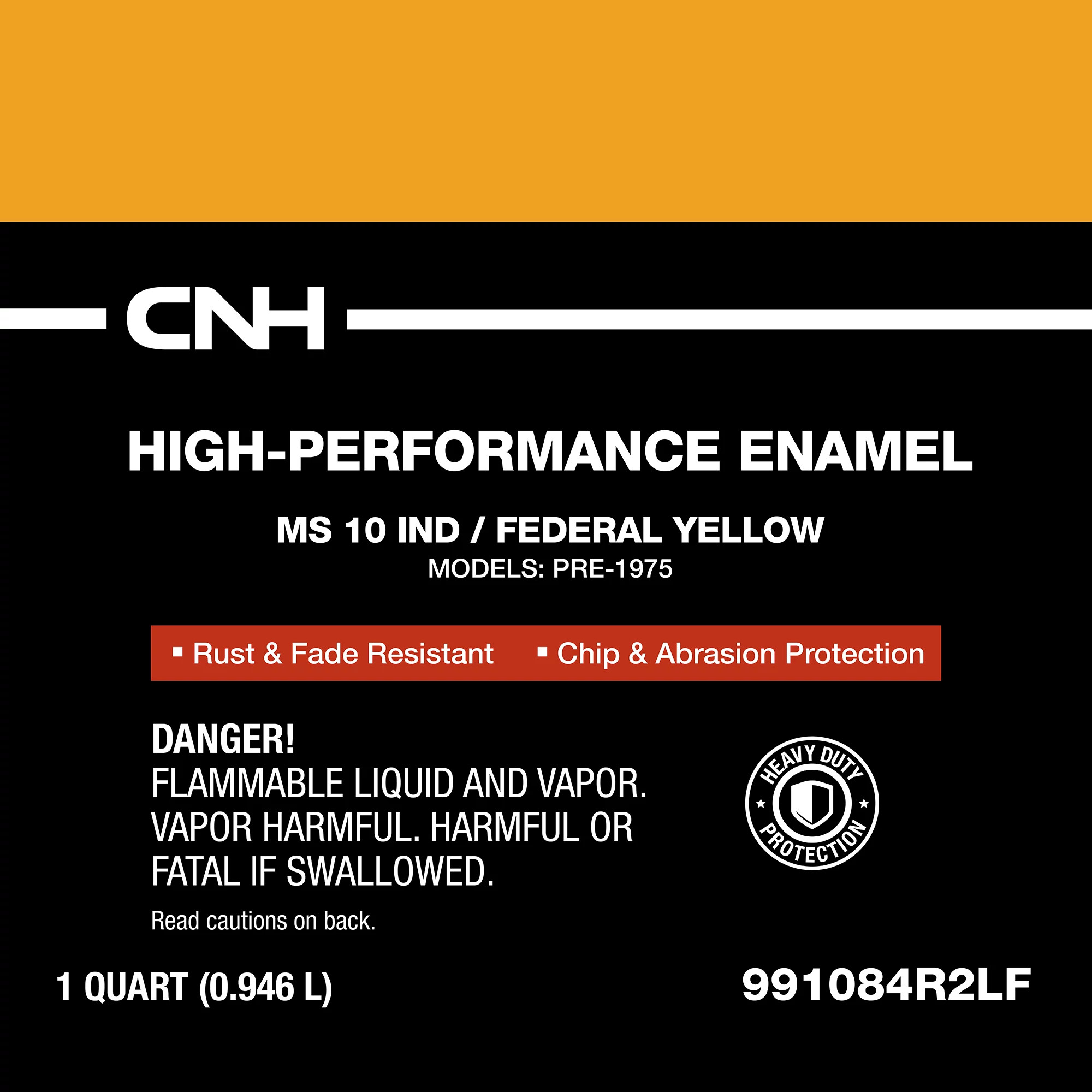 MS 10 Ind/Federal Yellow Enamel Paint - 1 qt/946 ml Can | CASEIH | US | EN