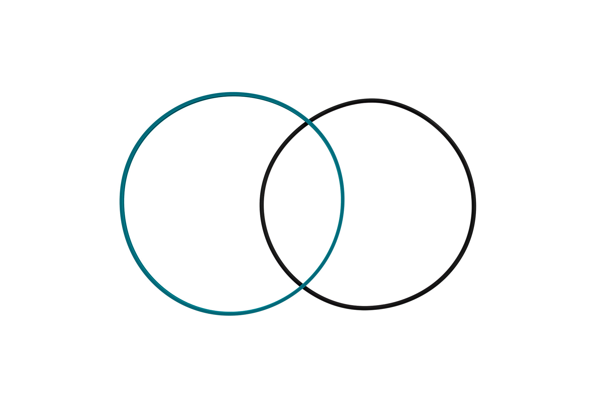 Junta exterior - 124,55 mm DI x 132 mm DE x 3,2 mm espessura