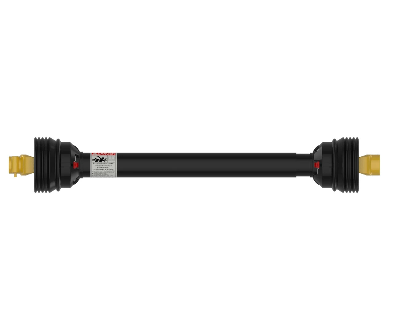 AB6 Series Profile PTO Drive Shaft - 1 3/8-6 Spline Bore Quick Disconnect Tractor Connection - 1 1/2