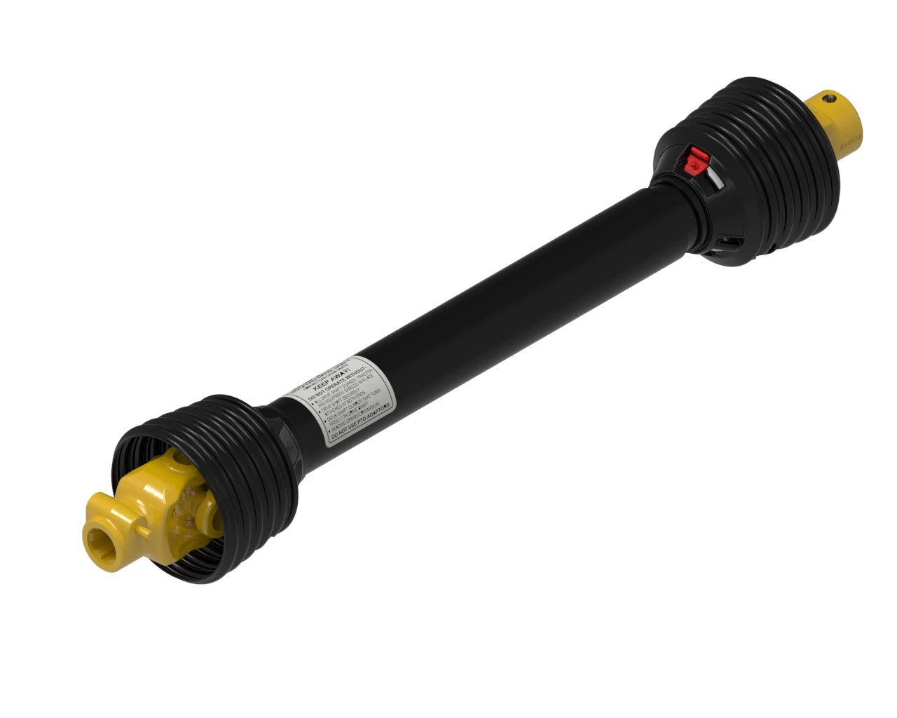 AB4 Series Profile PTO Drive Shaft - 1 3/8-6 Spline Bore Quick Disconnect Tractor Connection - 1 3/8