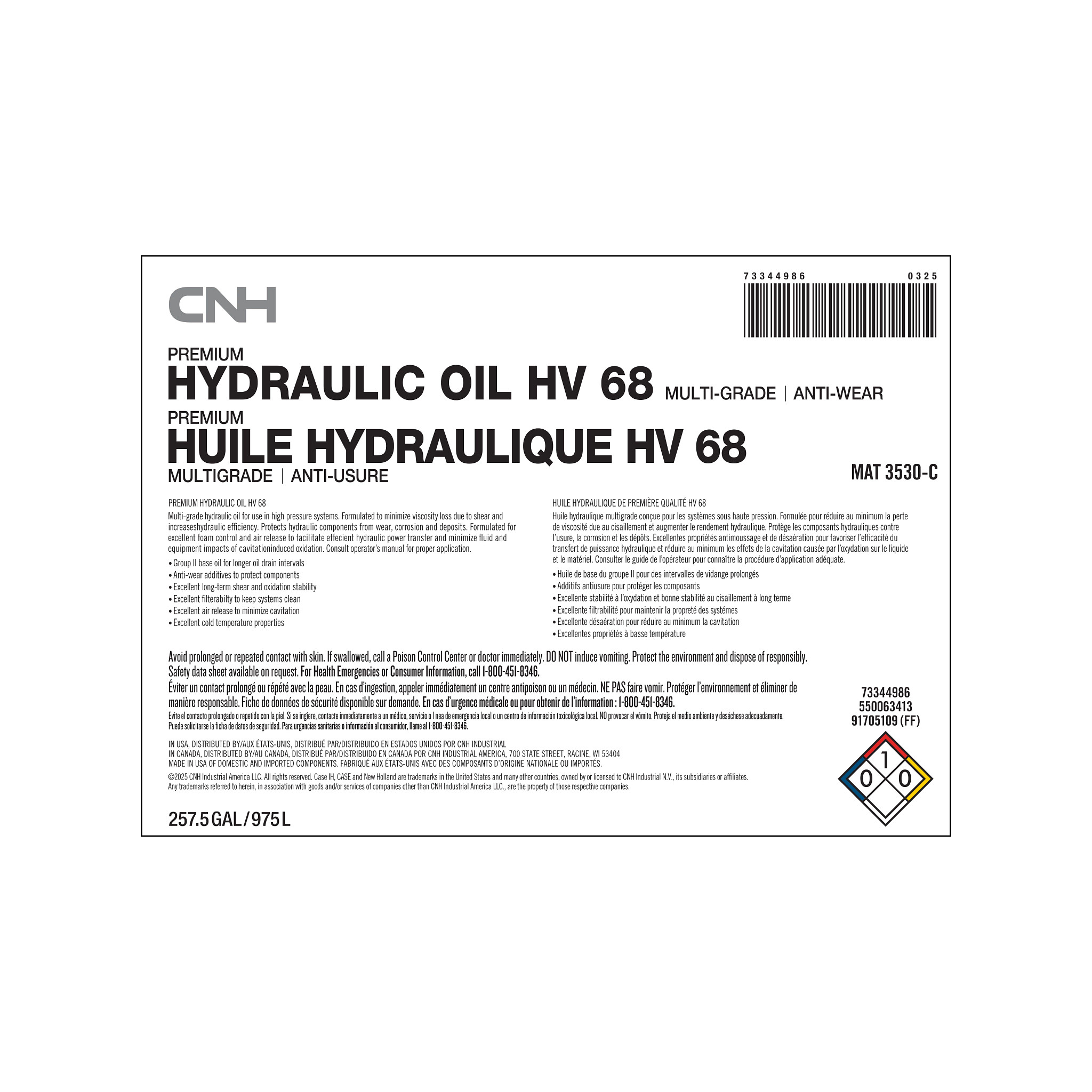 HYDRAULIC OIL | NEWHOLLANDCE | US | EN