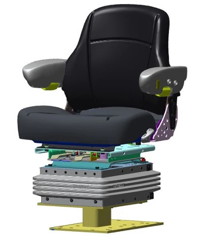 Low Profile Air Seat - Midnight Gray Cloth | STEYR | CA | EN