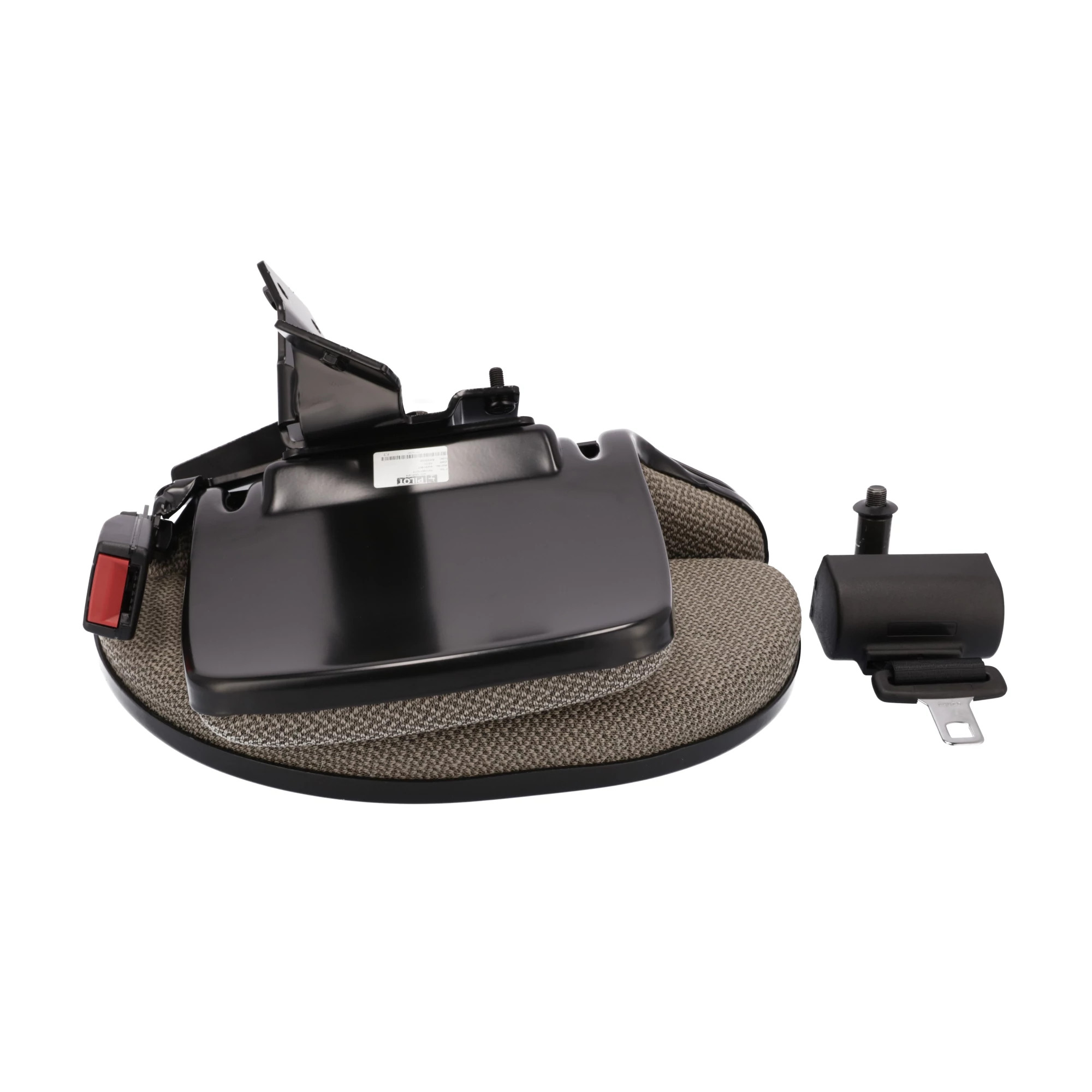 Conjunto de assento para instrutor com cinto - dobrável - tecido trigo