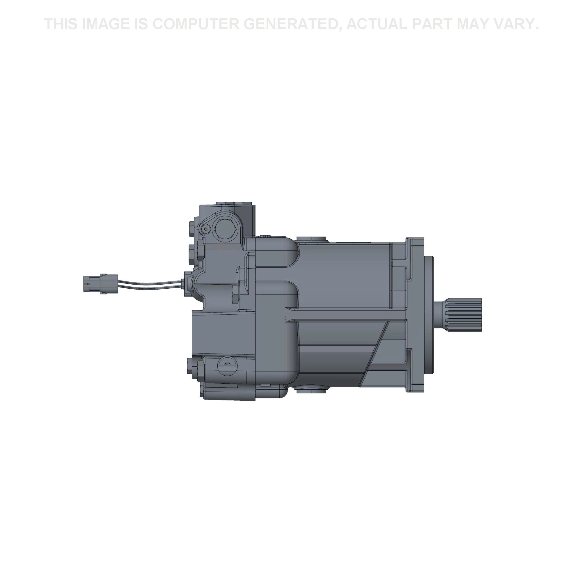 Motor de transmissão hidrostática - 381 mm C x 257 mm A x 224 mm L