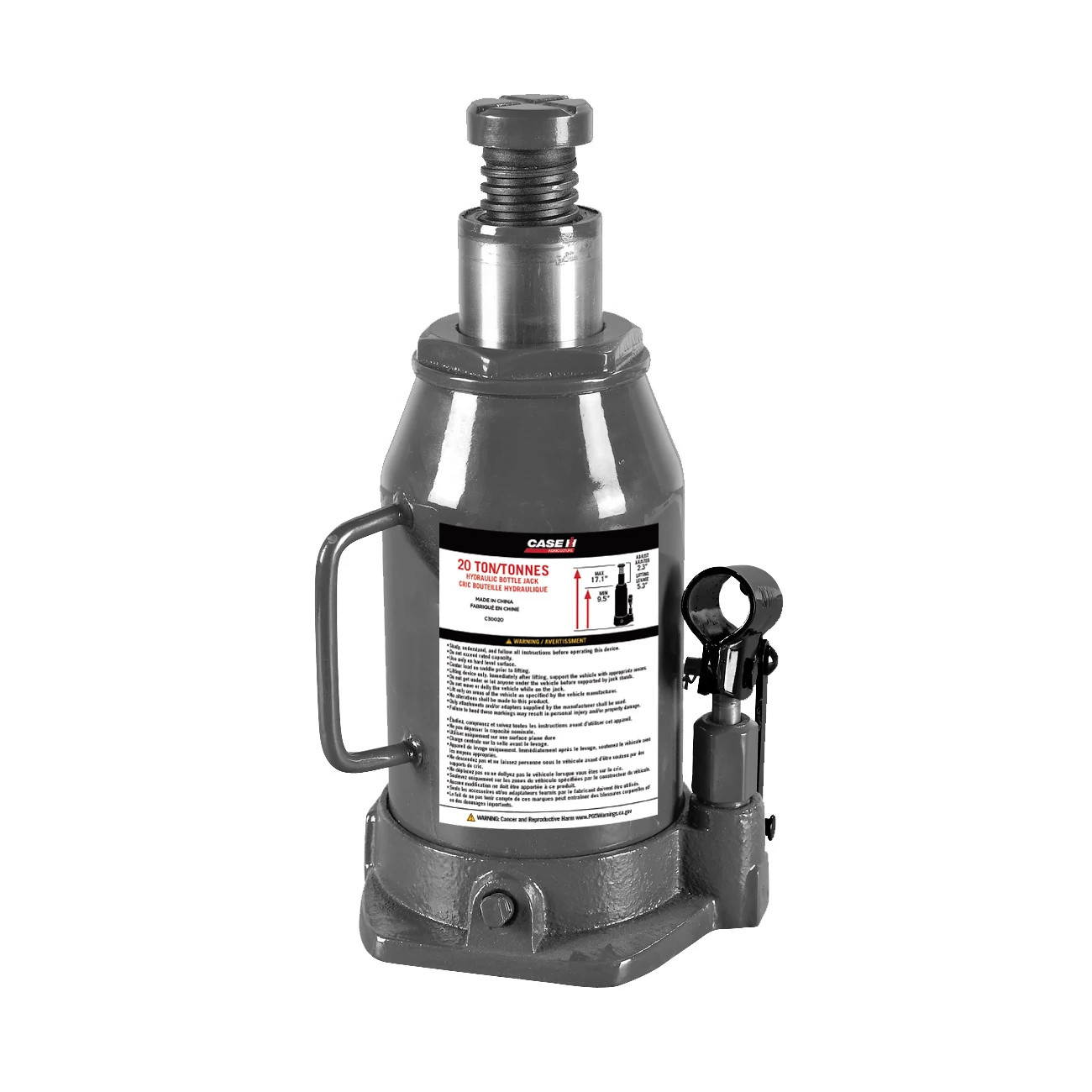 20-Ton In-Line Hydraulic Bottle Jack | CASEIH | US | EN