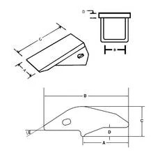 Kit de dentes para caçamba de terra