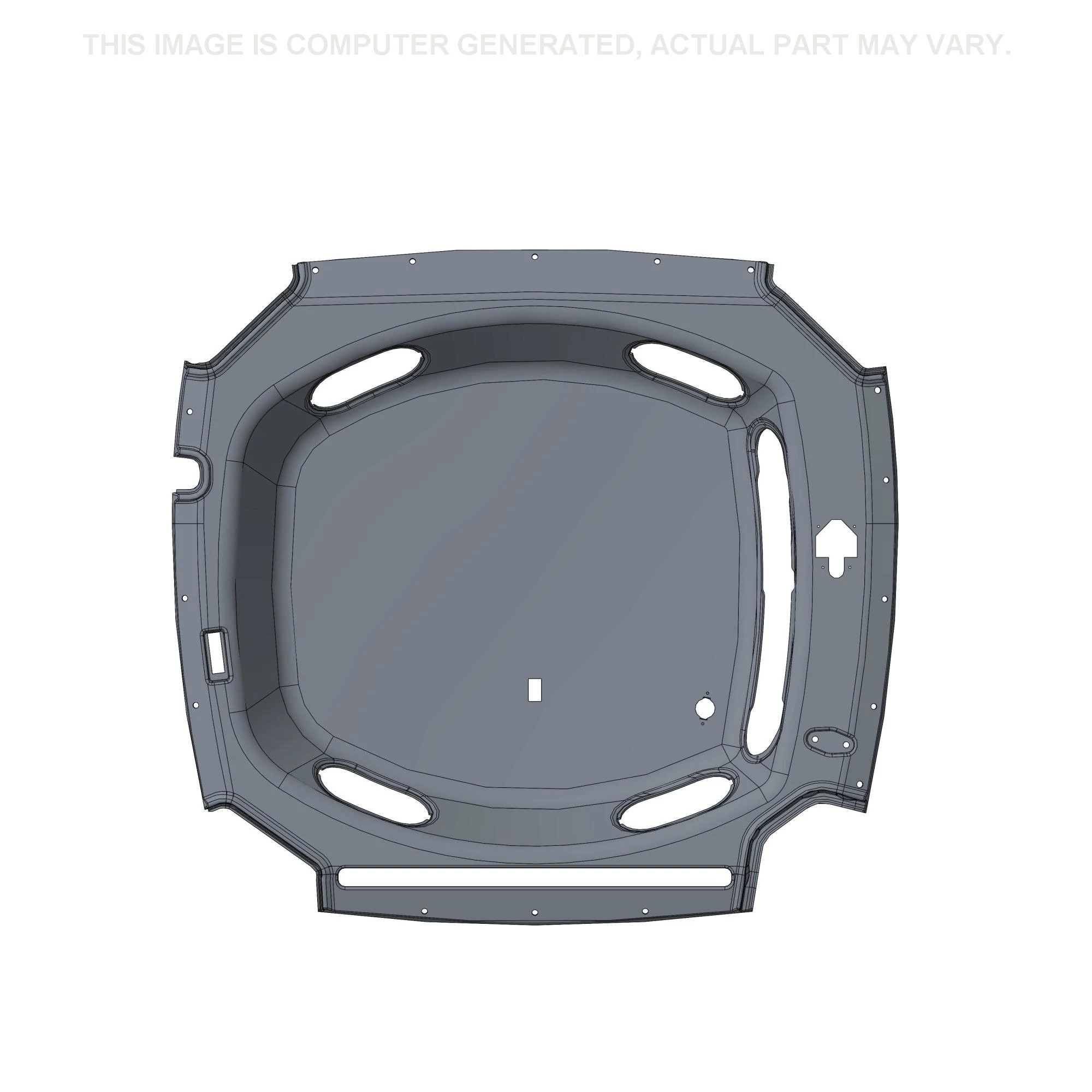 Guarnição da moldura do forro do teto da cabina - 1493 mm C x 1391 mm L
