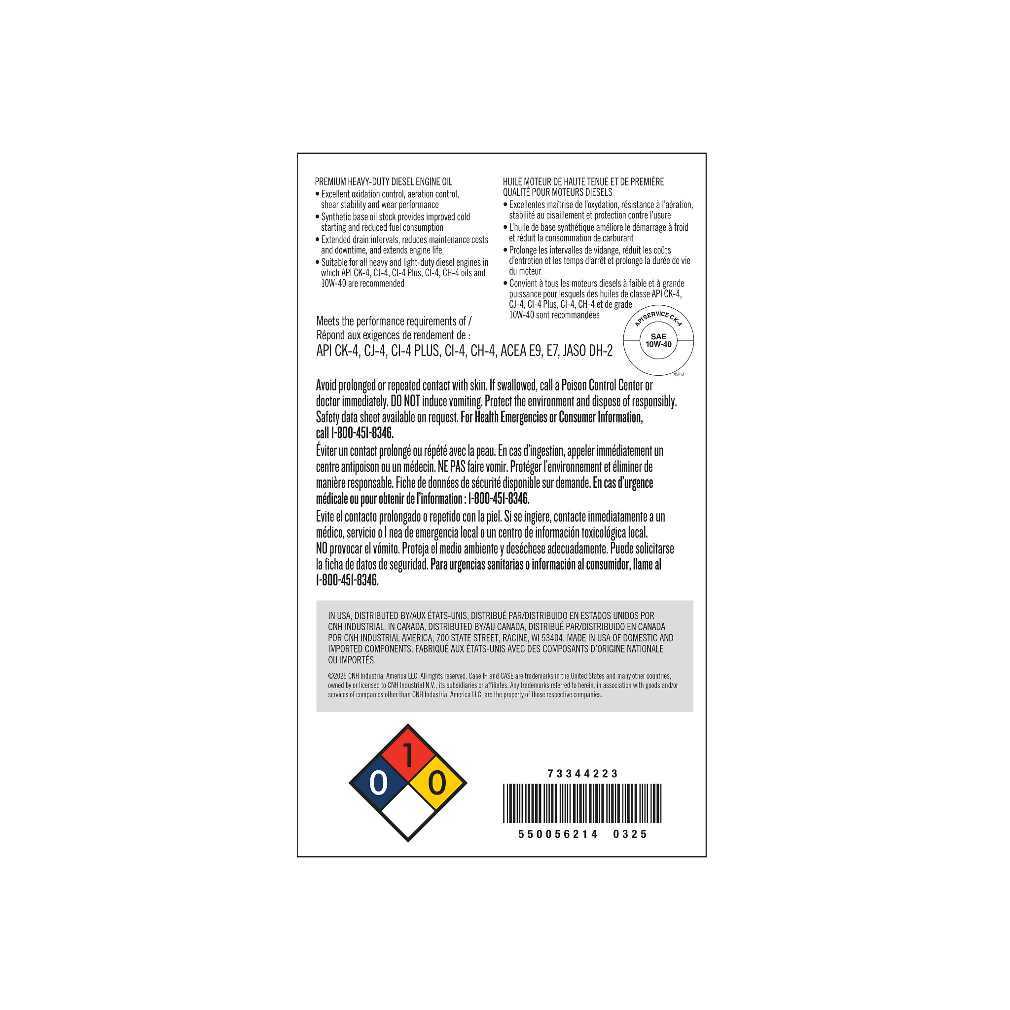 MOTORÖL | CASEIH | AT | DE