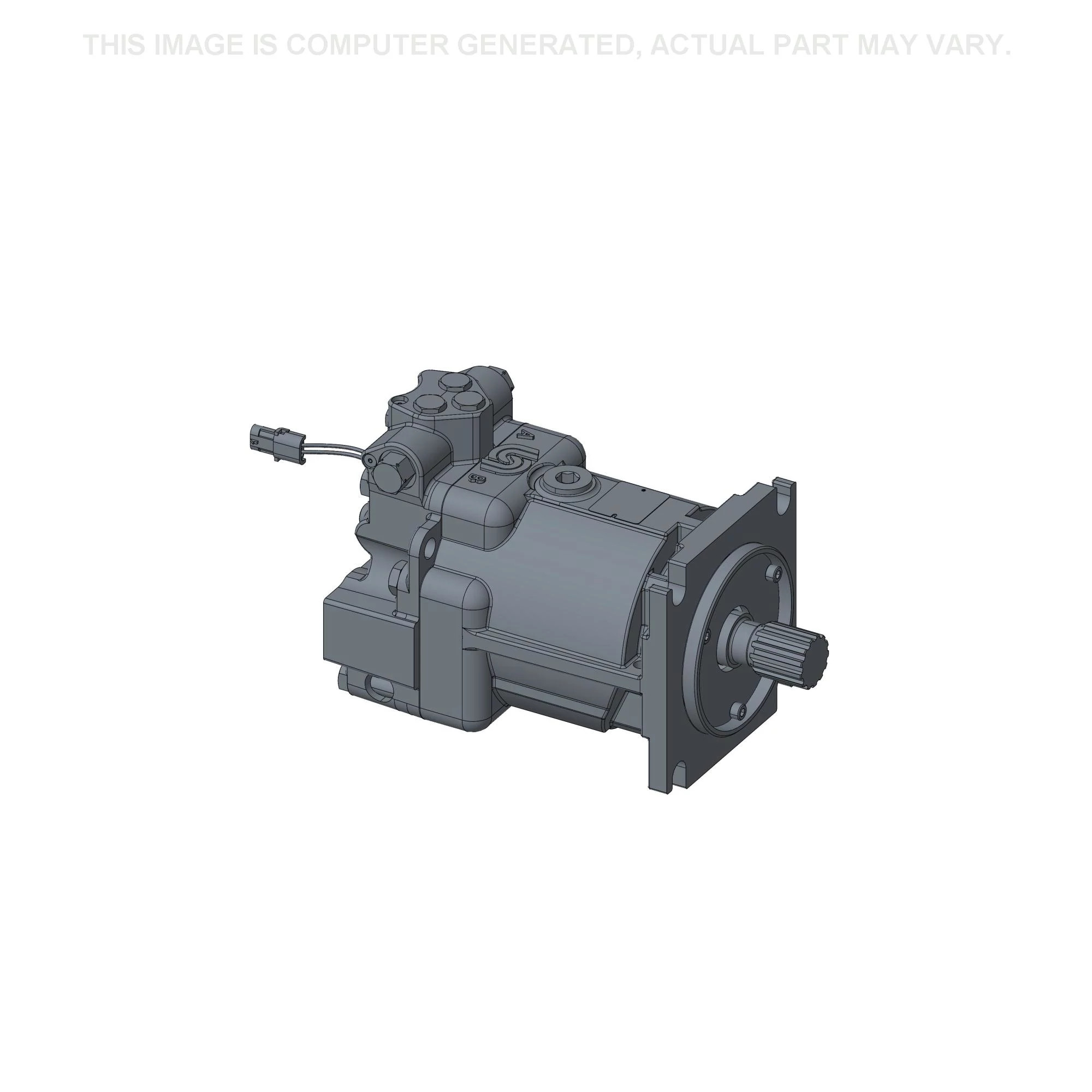 Motor de transmissão hidrostática - 381 mm C x 257 mm A x 224 mm L | NEWHOLLANDAG | BR | PT