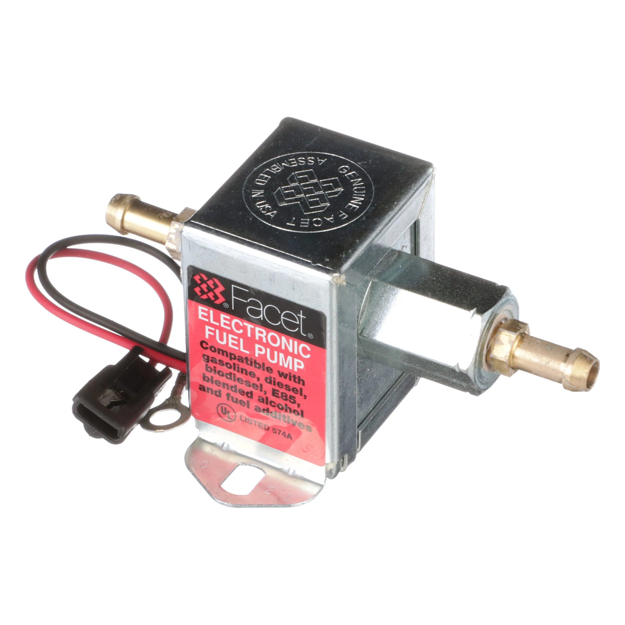 Bomba elétrica de elevação de combustível - zincada - 127 mm C x 62 mm A x 49 mm L