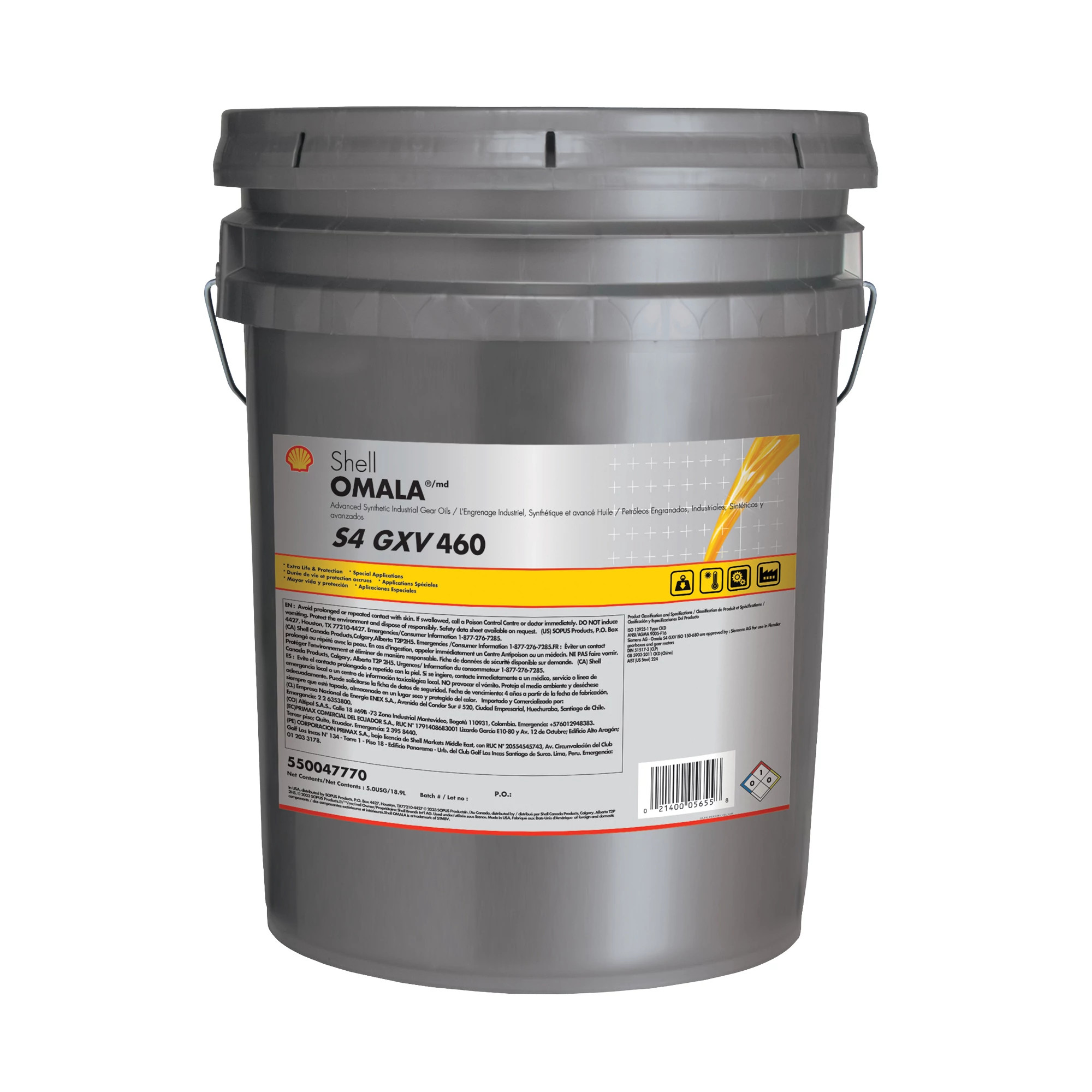 Shell Omala® S4 GXV 460 Gear Oil - 5 Gal./18.9 L | CASEIH | CA | FR