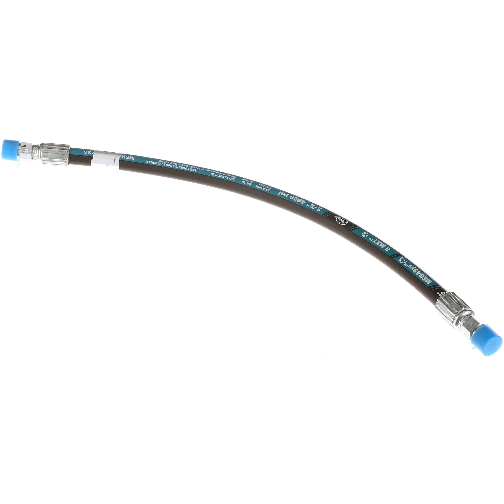 Boom Cylinder Hose - SAE 100R16 - 10 mm ID x 547 mm L