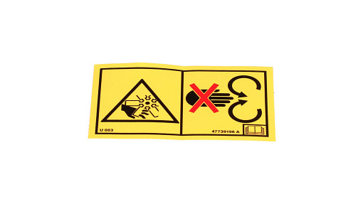 RÓTULO DE PRECAUCIÓN | NEWHOLLANDCE | EU | ES