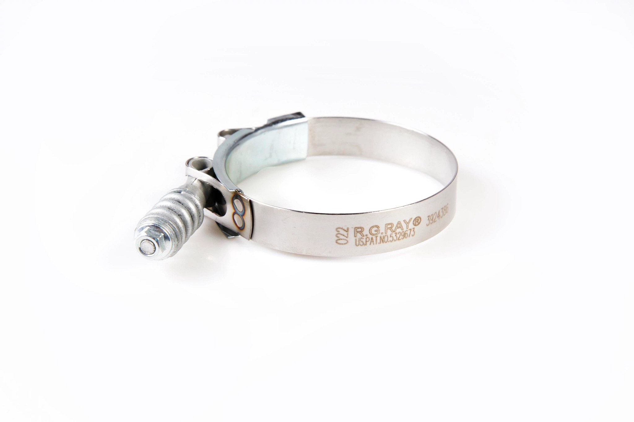 Braçadeira de mangueira com parafuso em T - Carregado por mola - Zincada - 69 mm ID x 13 mm W