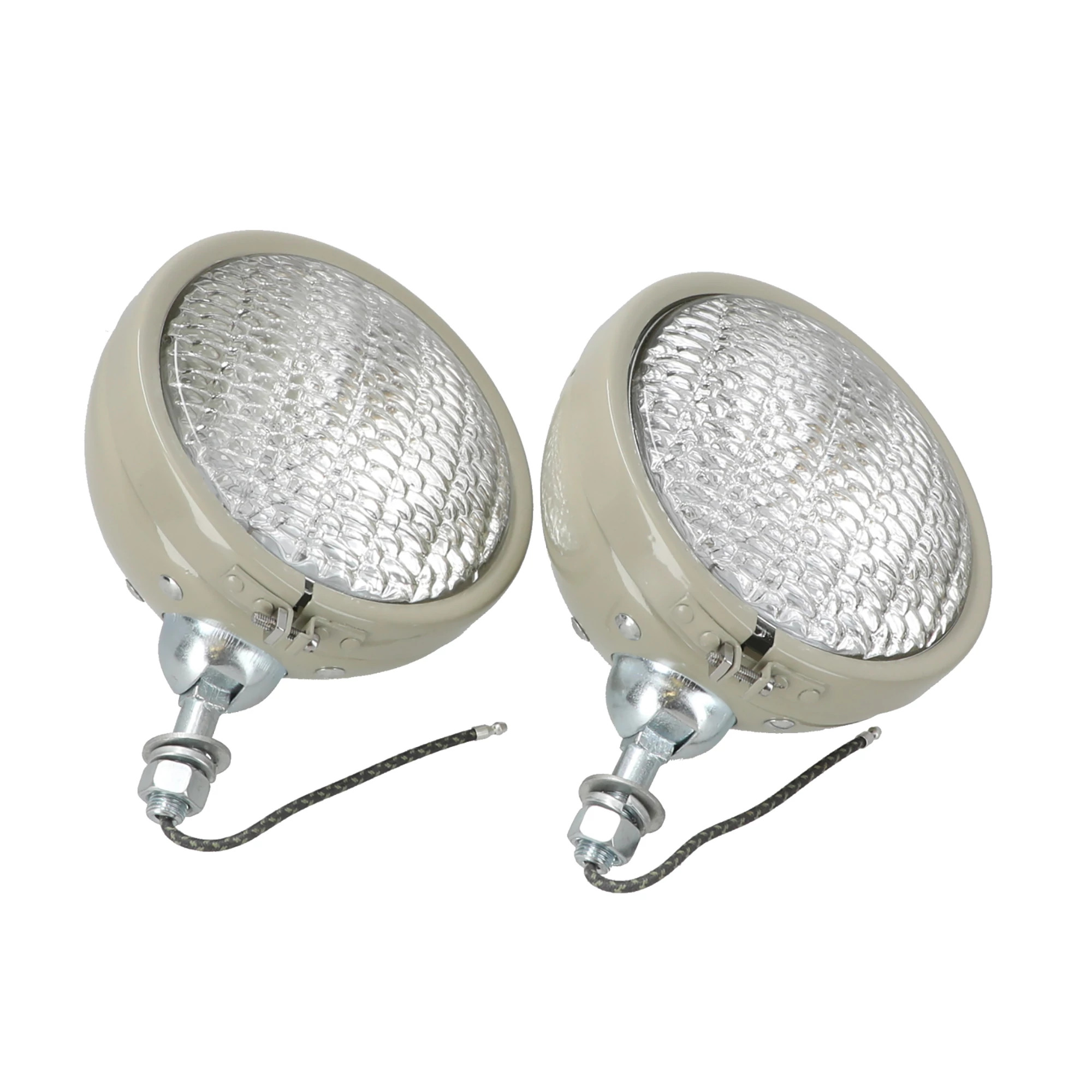 Headlight Assembly Set - Round - Tract-O-Lite - 6-Volt | NEWHOLLANDCE | US | EN