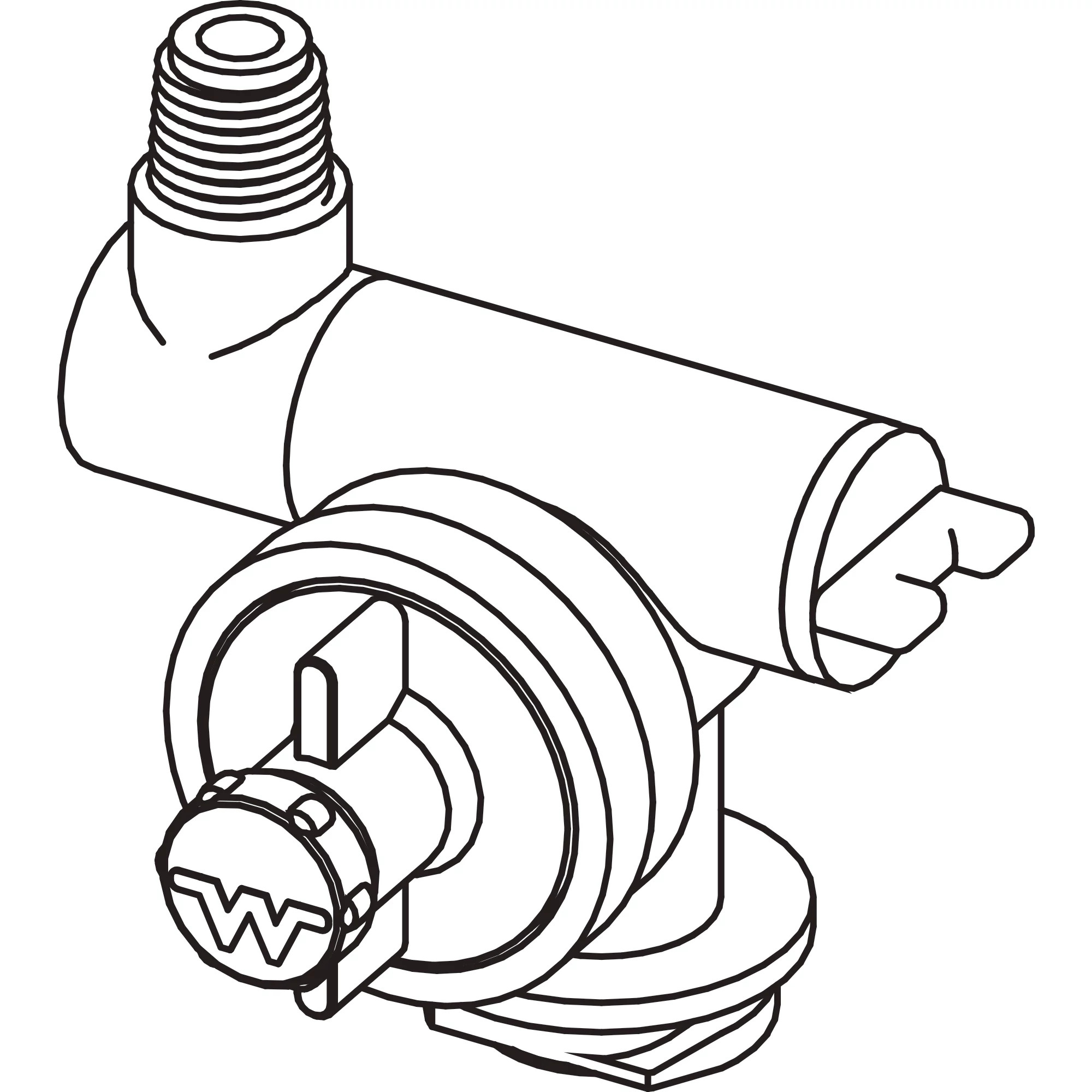 Swivel Body Assembly - 1/4