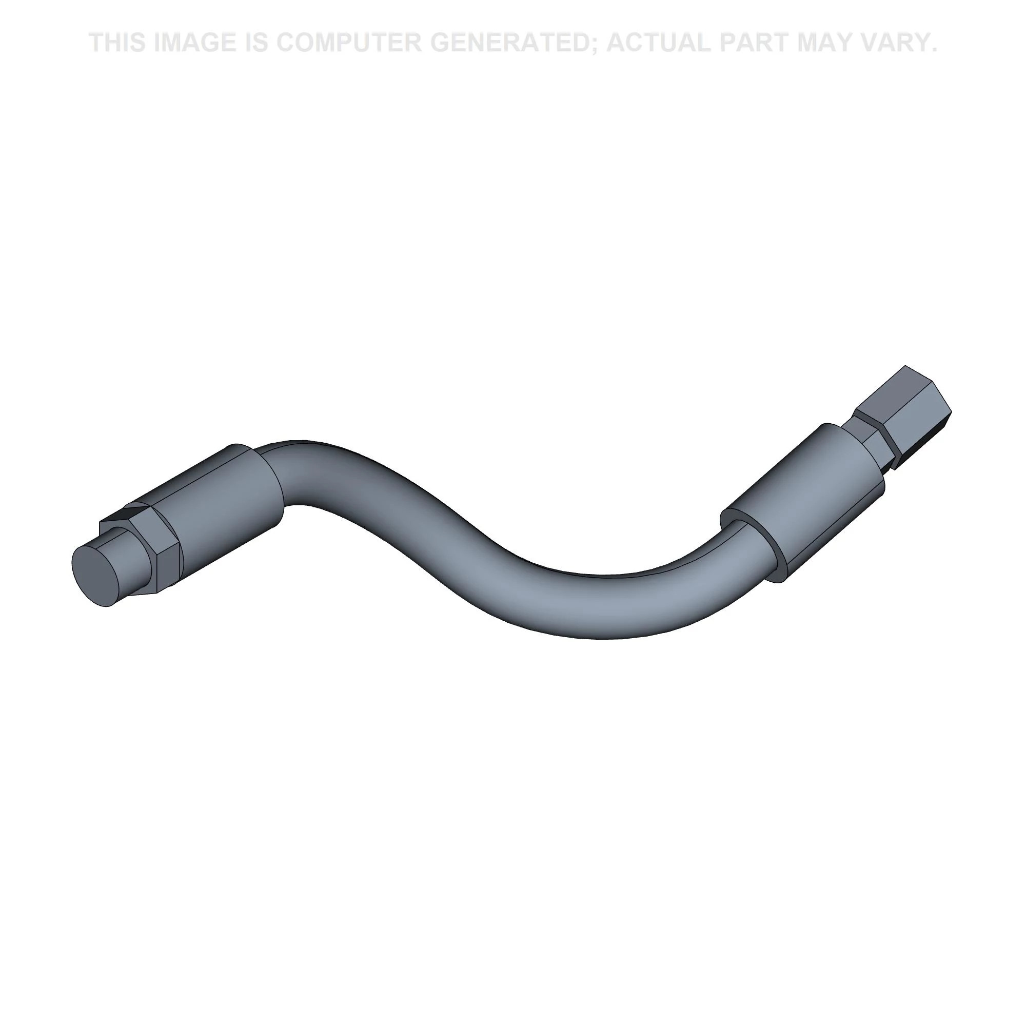 Hydraulic Coupler Hose - SAE 100R16 - 6.35 mm ID x 240 mm L | CASECE | BR | PT