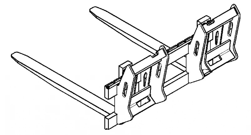 Pallet Fork - SSL Coupler - 1200 mm L | NEWHOLLANDAG | US | EN