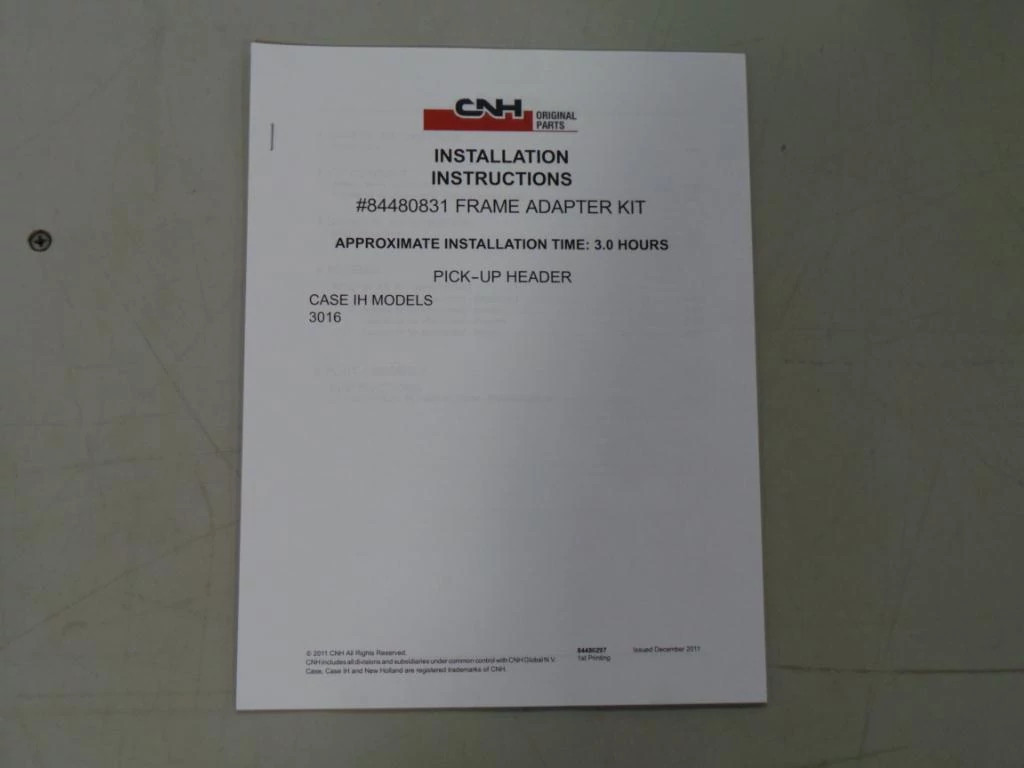 INSTRUCTION | CASEIH | CA | EN