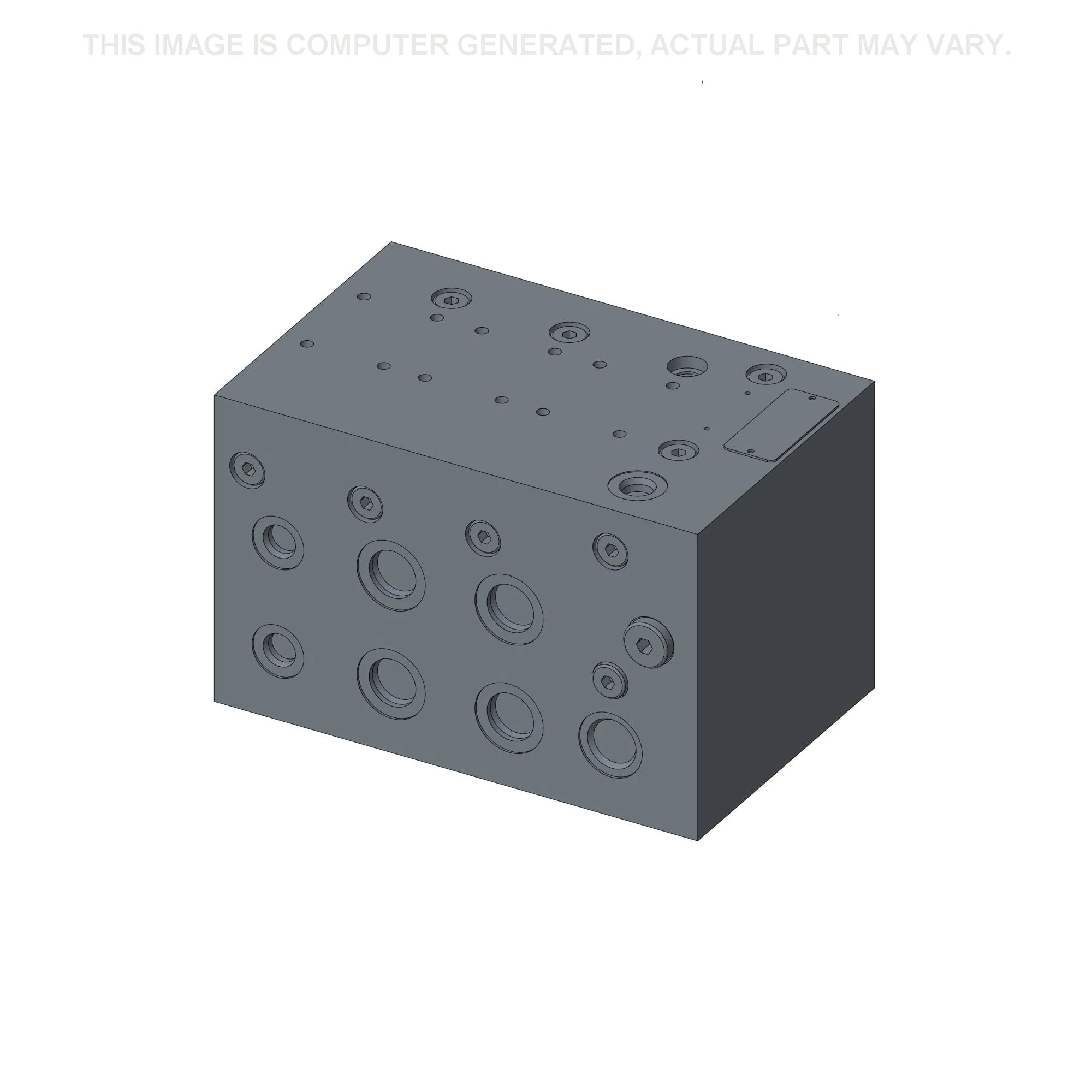 Coletor hidráulico - 205 mm C x 130 mm A x 130 mm L
