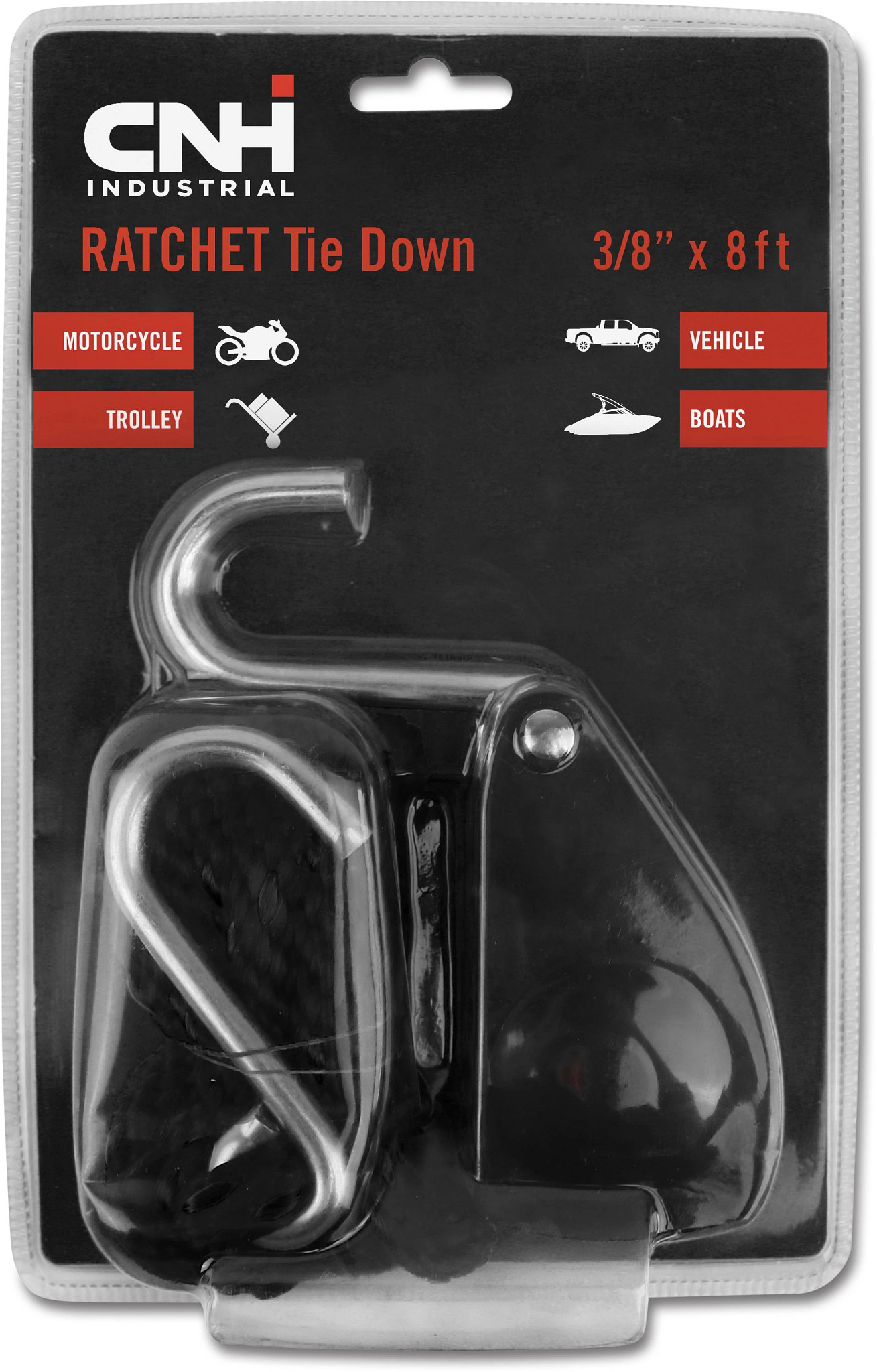 Standard-Duty Ratchet Tie Down - 3/8