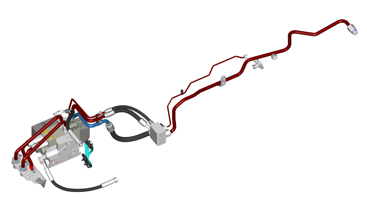 Kit de válvula de montagem intermediária eletrônica - 2 Slice - Sem joystick