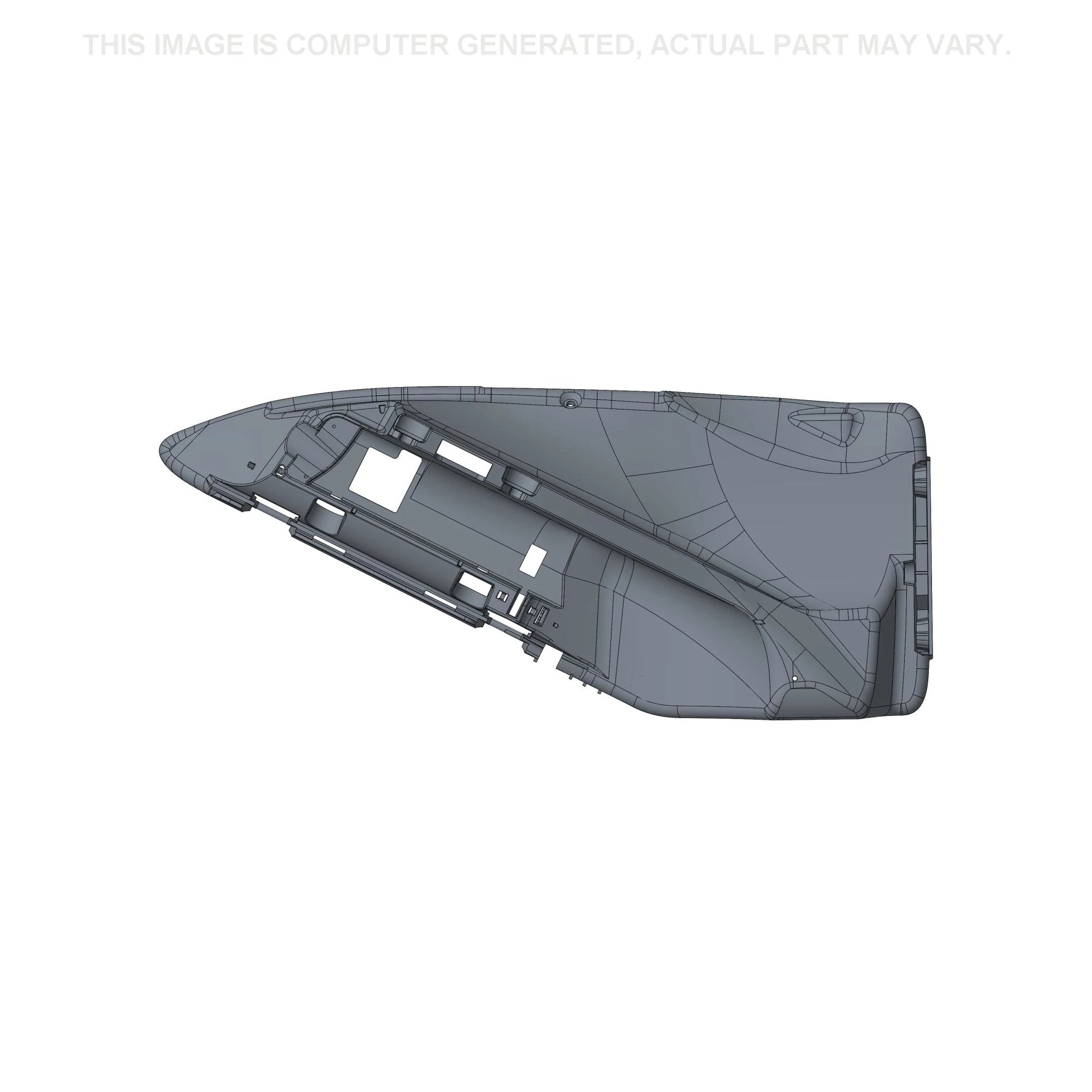 Concavidade do apoio de braço - 652 mm C