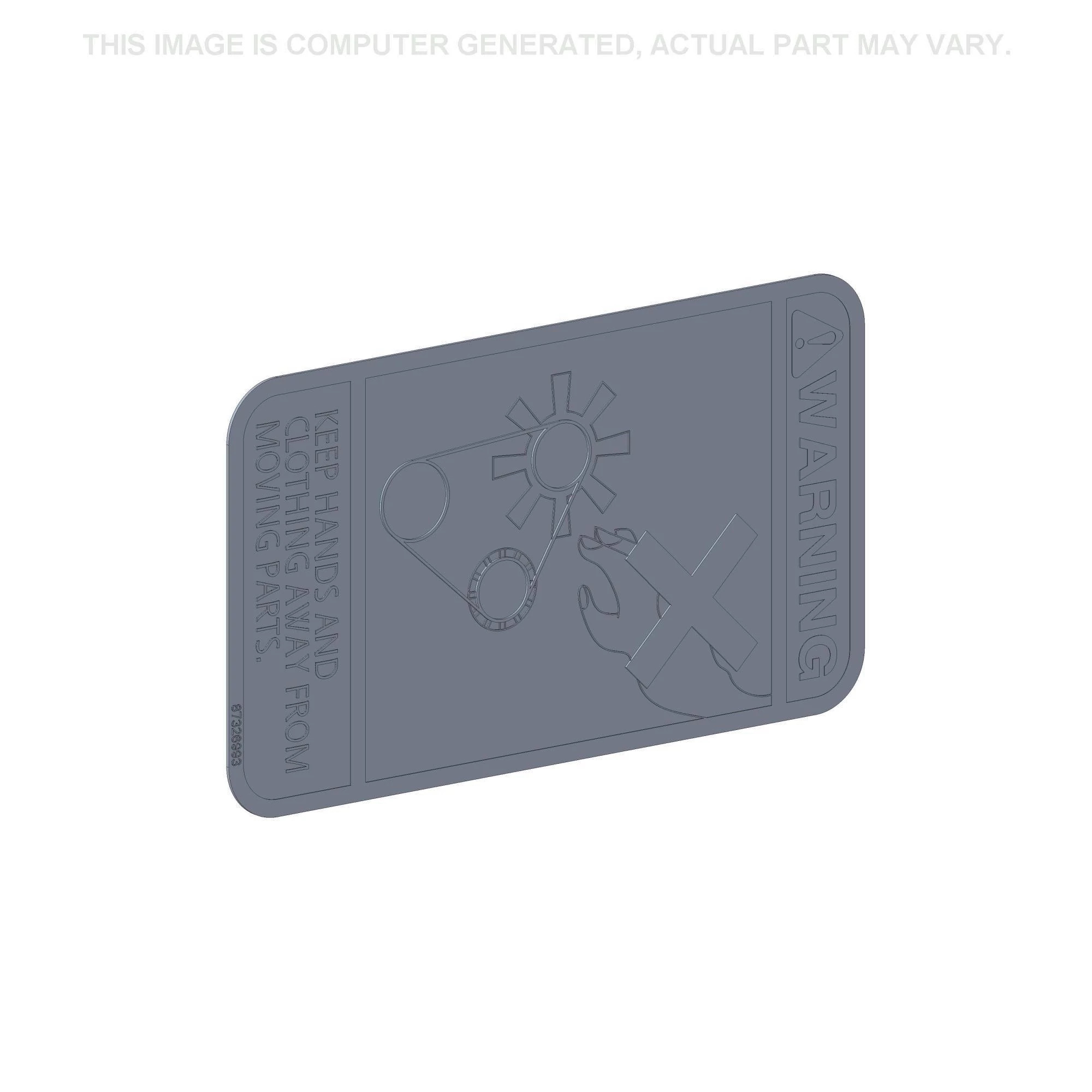 Fan Warning Decal | CASECE | CA | EN