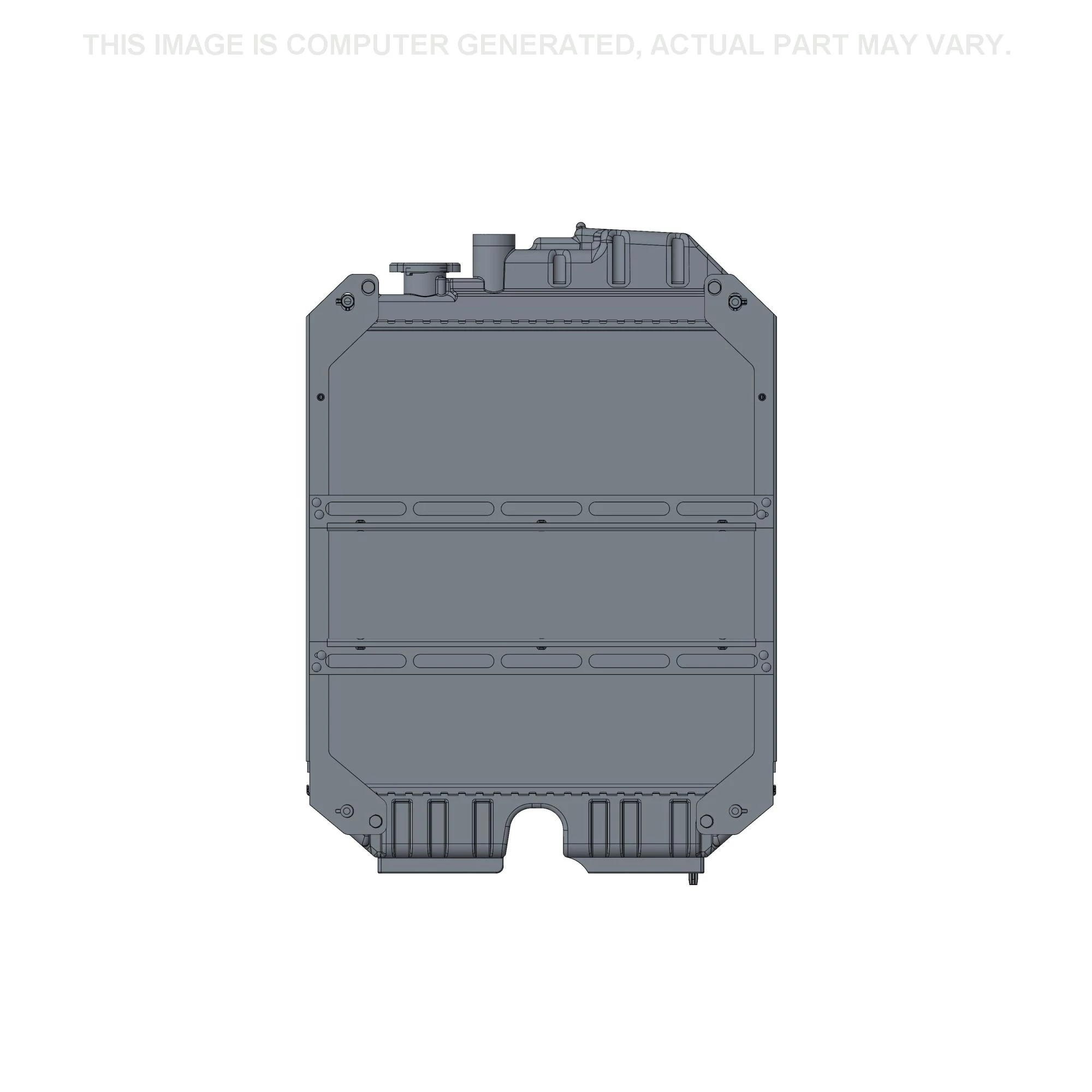 Radiador - 525 mm C x 117 mm L x 765,6 mm A