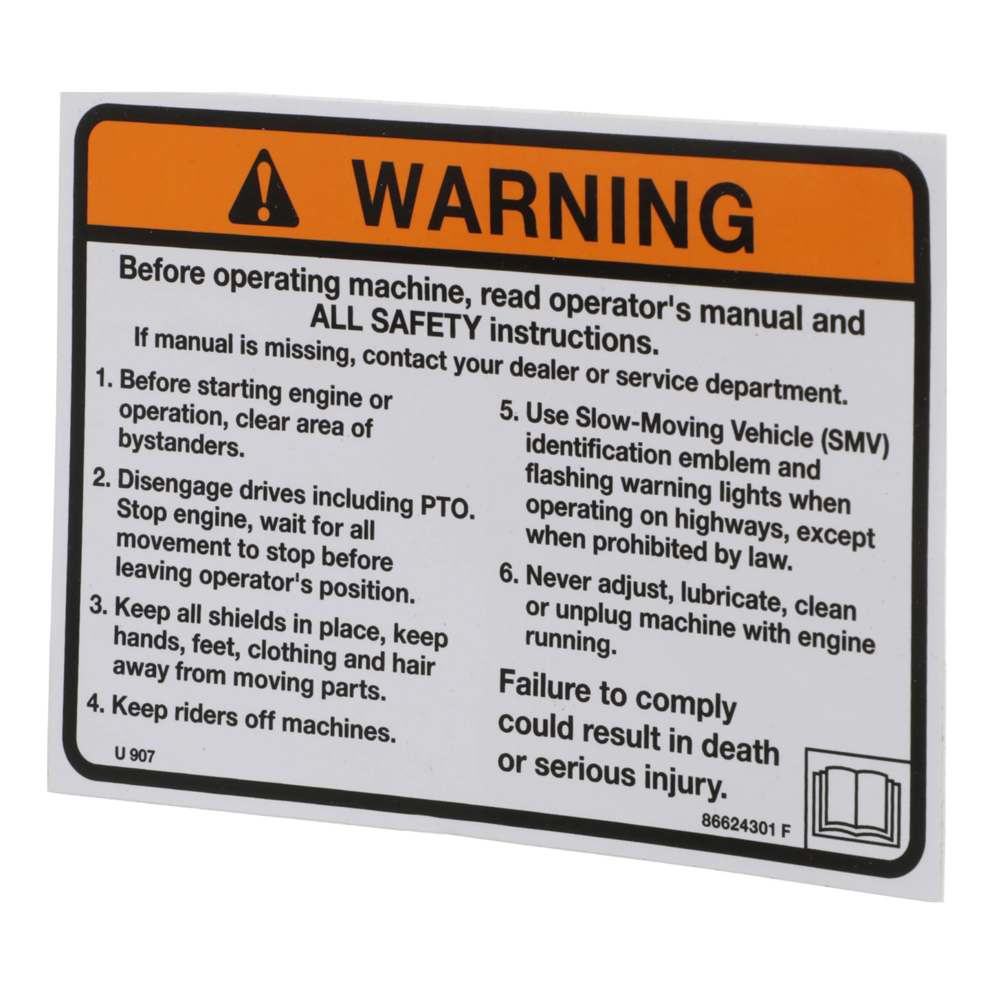 WARNING DECAL | CASEIH | GB | EN