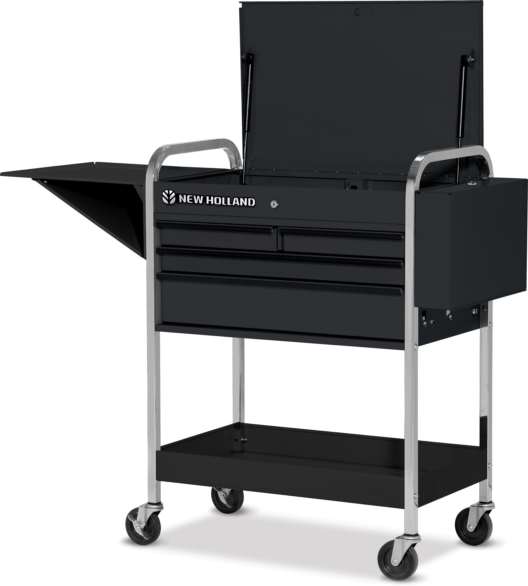 New Holland Construction 4-Drawer Roll Cart - Black | NEWHOLLANDAG | US | EN