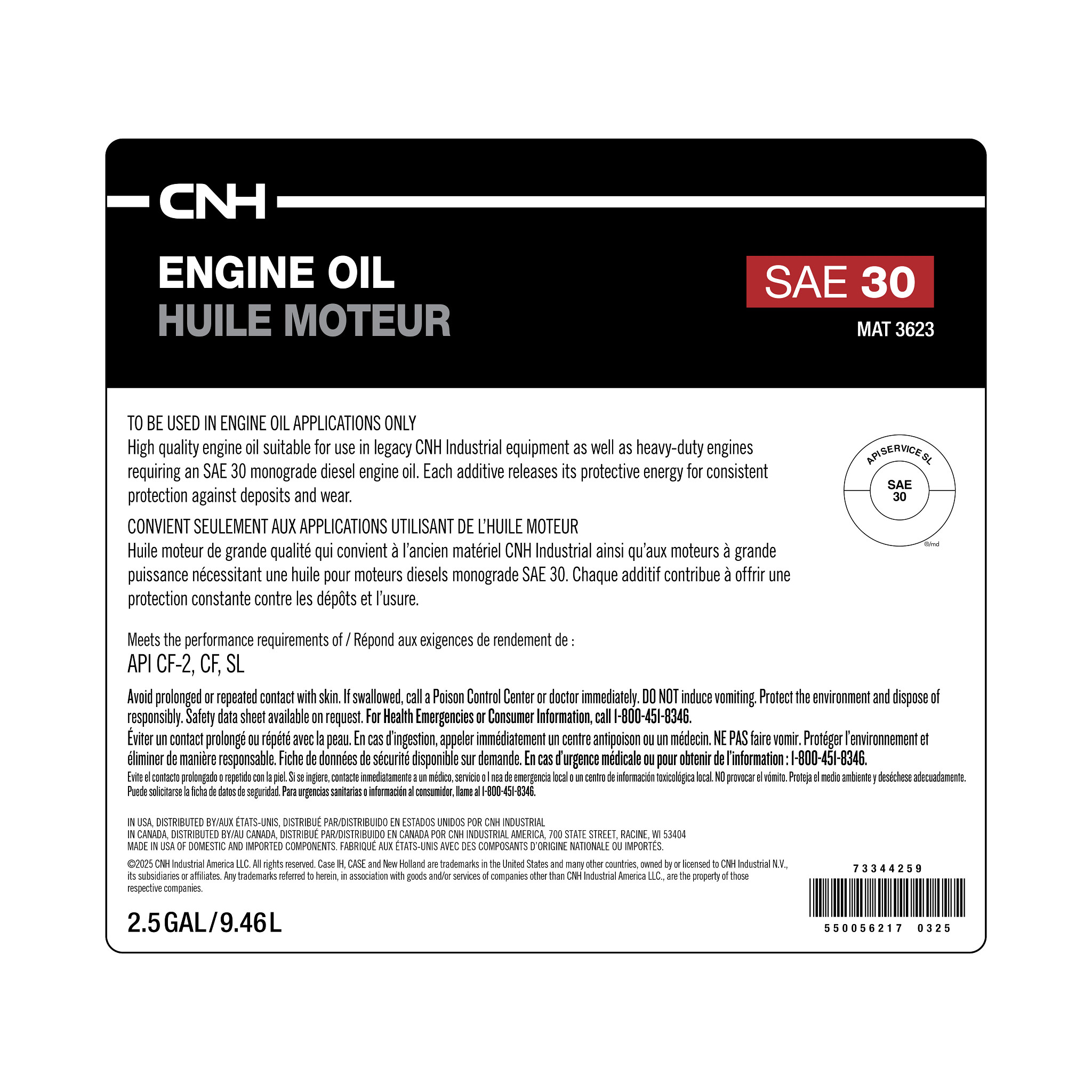 ENGINE OIL | NEWHOLLANDCE | CA | EN