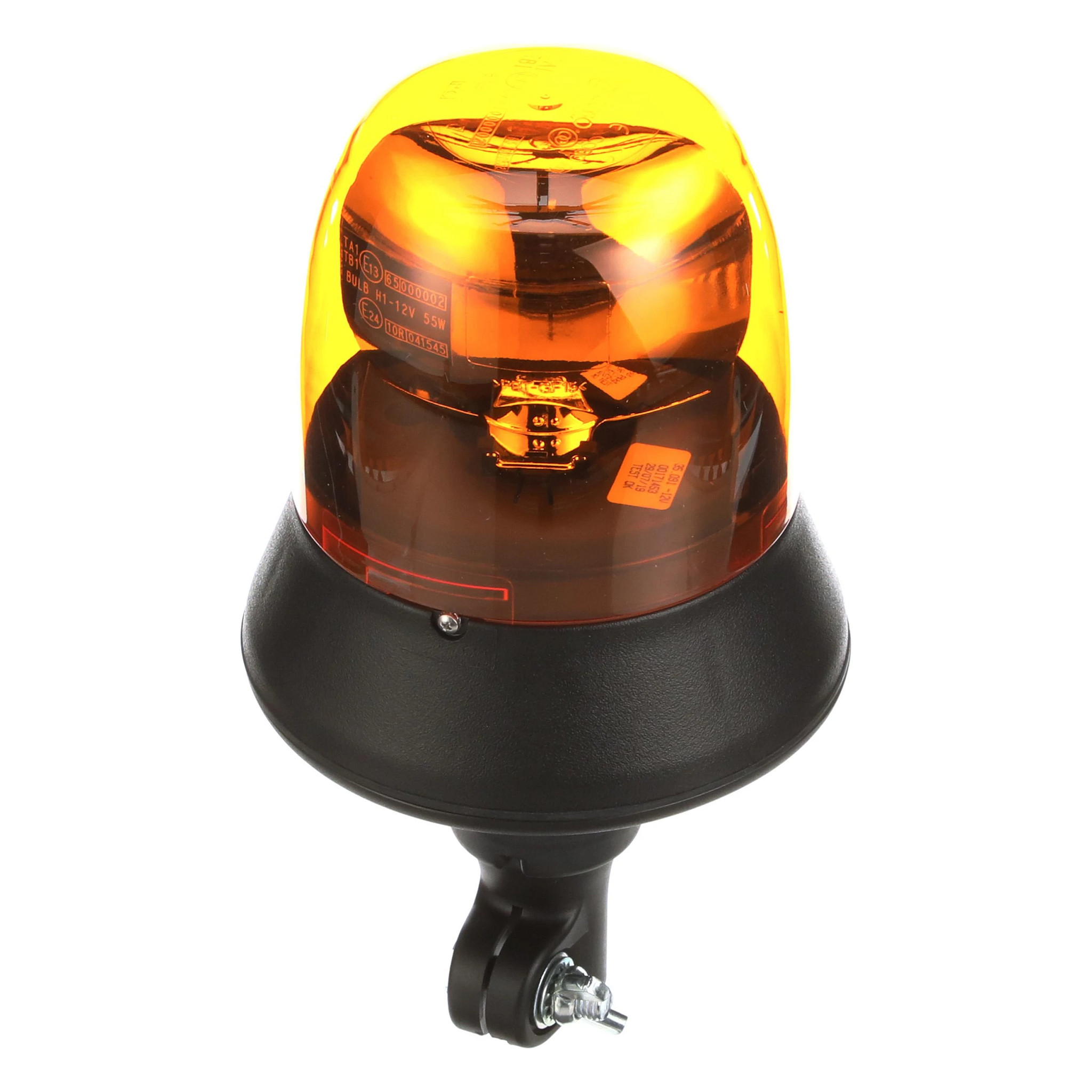 Sinalização giratória - base flexível - 12 volts - 55 watts