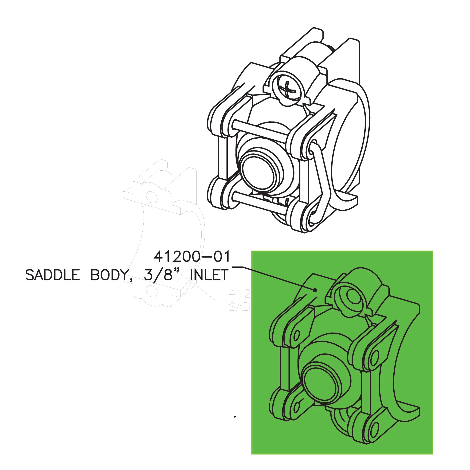 Combo-Rate® Side Saddle Front Strap and Inlet | MILLER | CA | EN