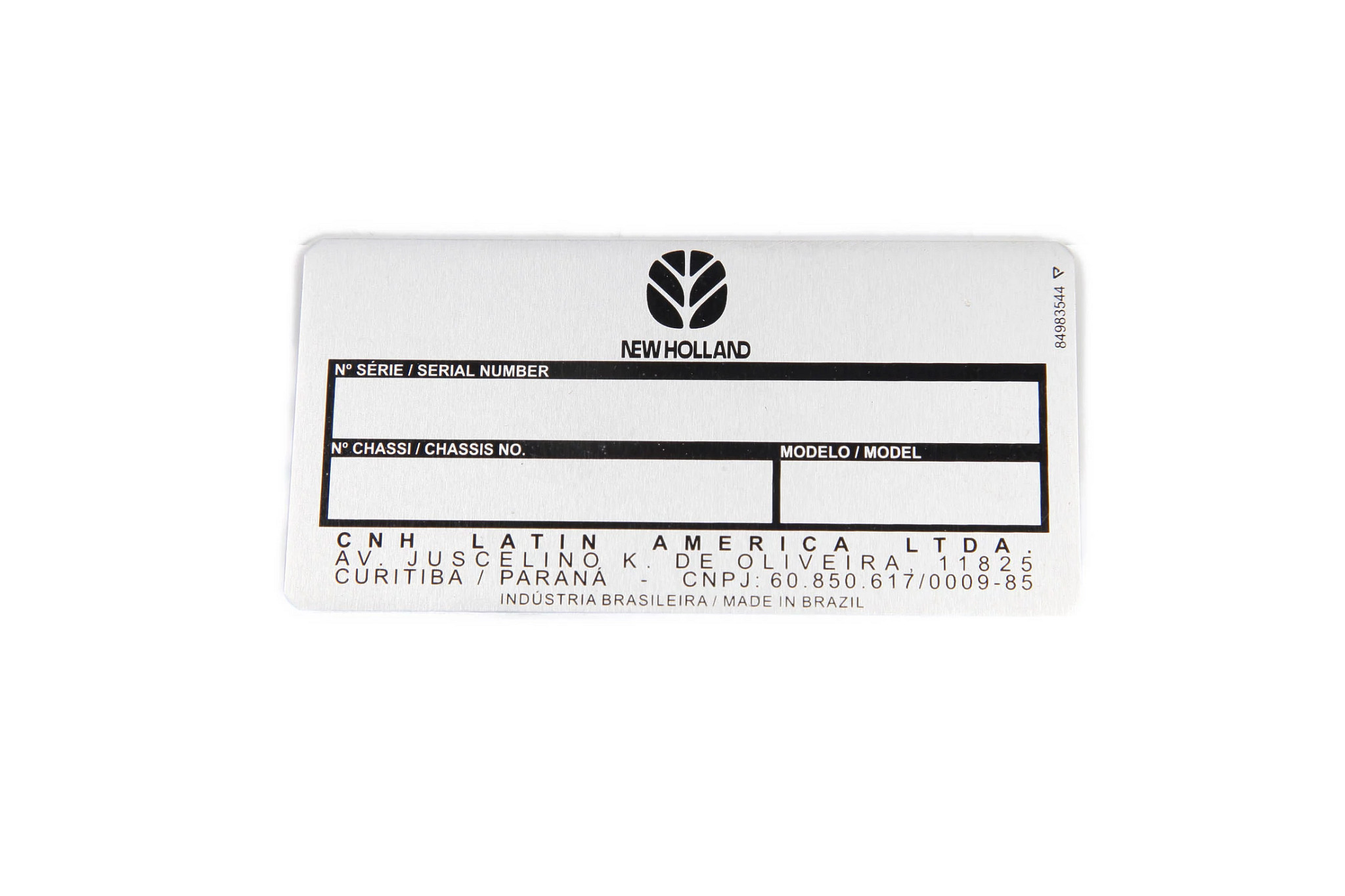 TABLICZKA IDENT | NEWHOLLANDCE | EU | PL