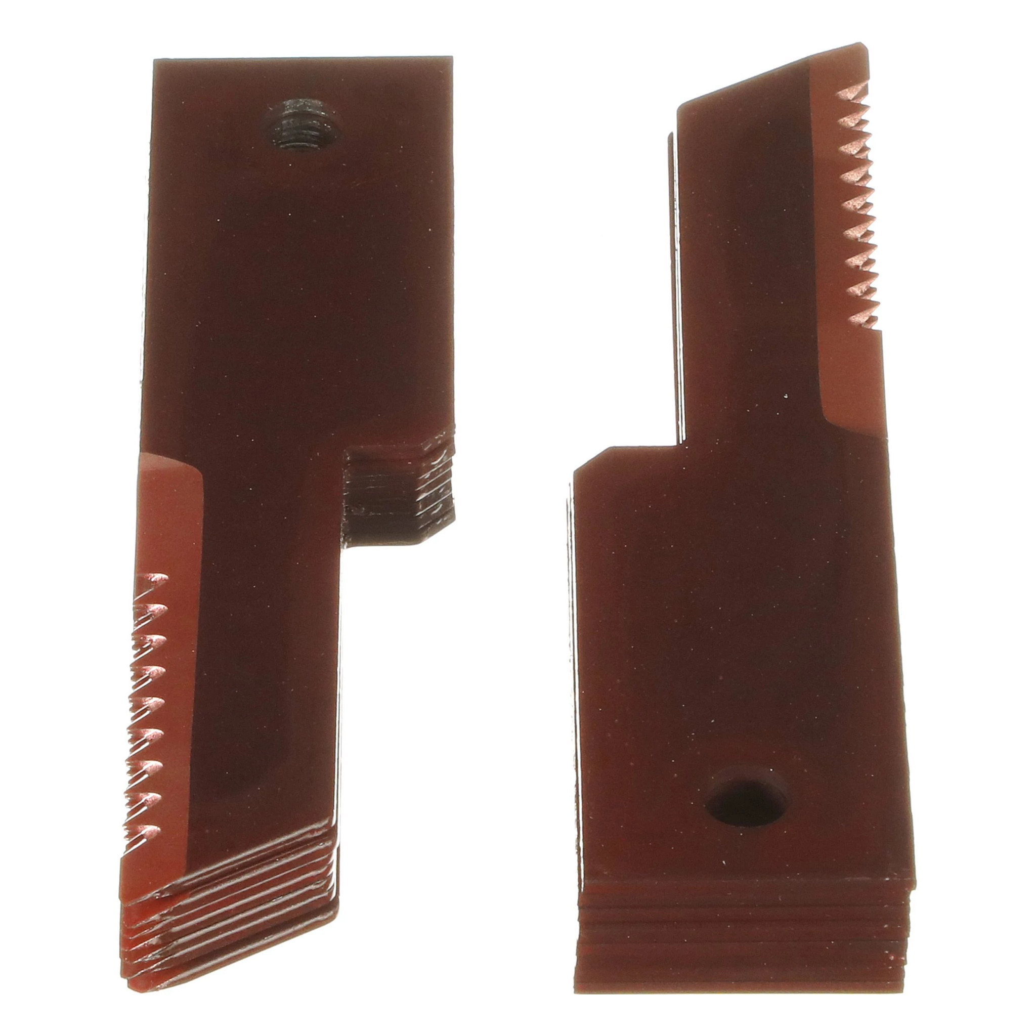 Faca do picador de palha - Estacionária - Serrilhada - 198,5 mm C x 50 mm L x 3 mm espessura