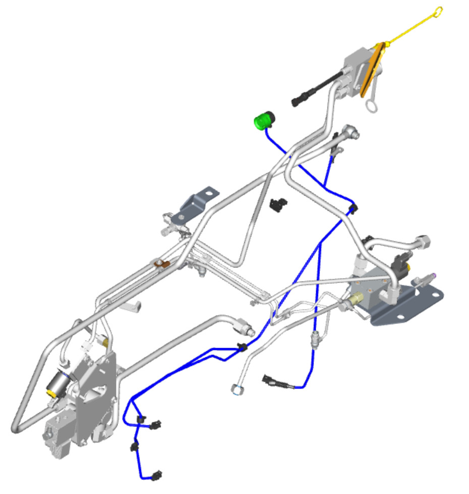 Kit de válvula do freio do reboque sem válvula de montagem central - Reversor mecânico 4X4