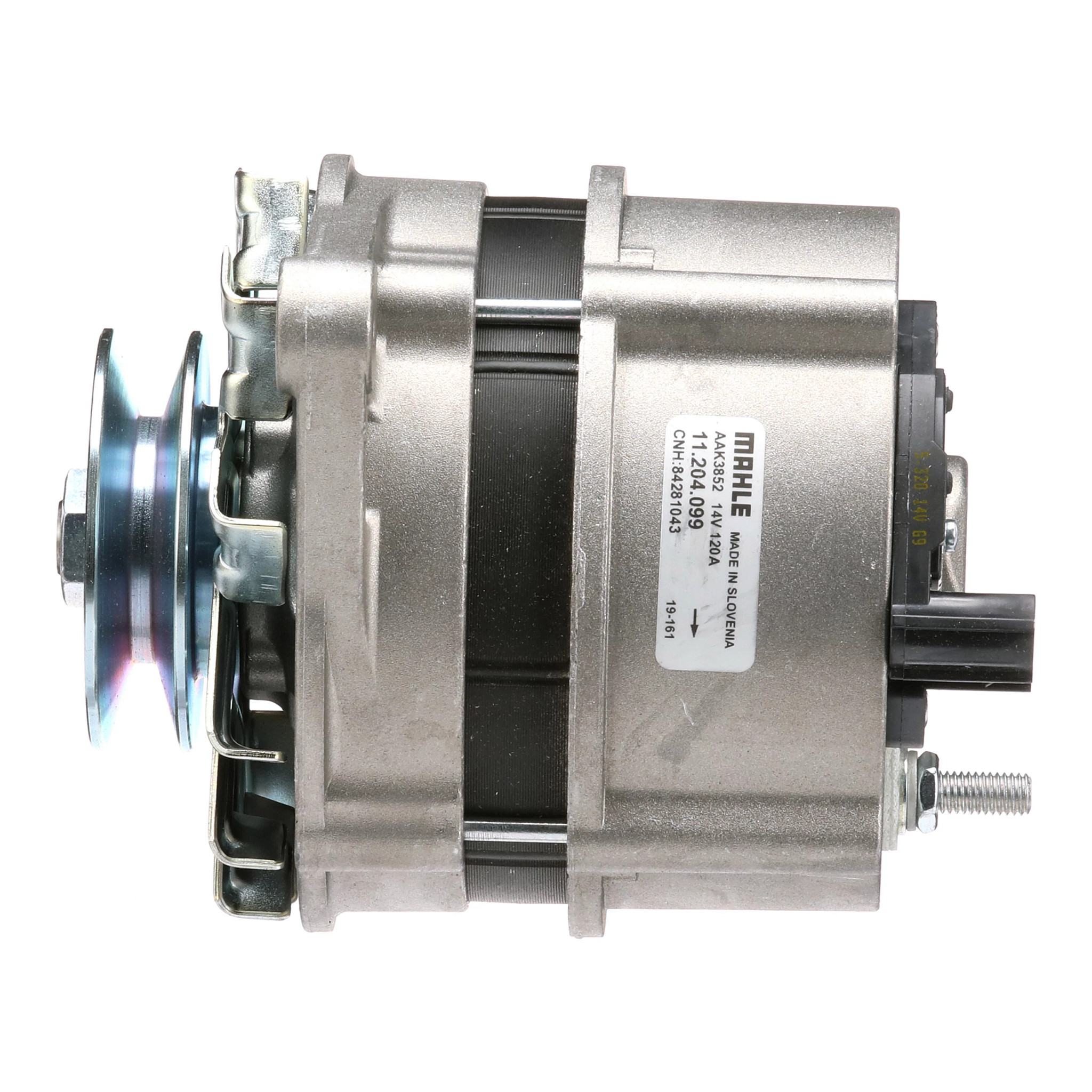 84281043 | Alternator with Pulley - 12-Volt - 120-Amp | Case